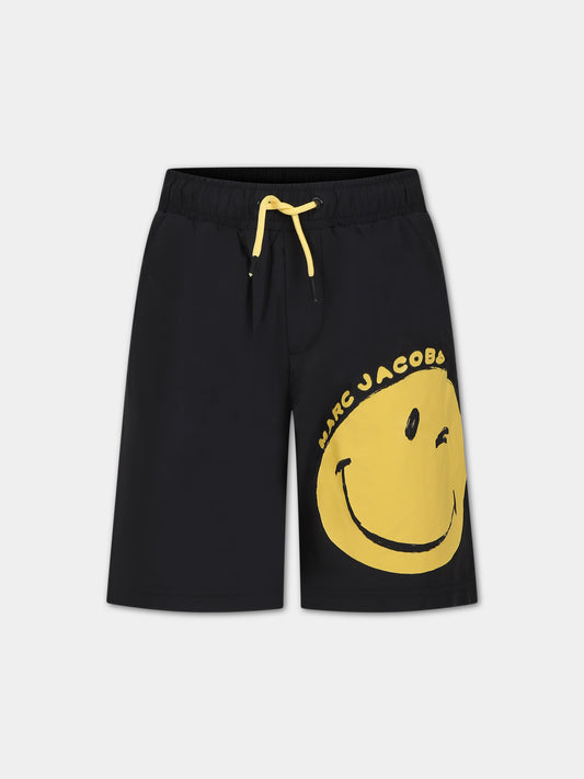 Boxer mare nero per bambino con smile,Little Marc Jacobs,W60003 09B