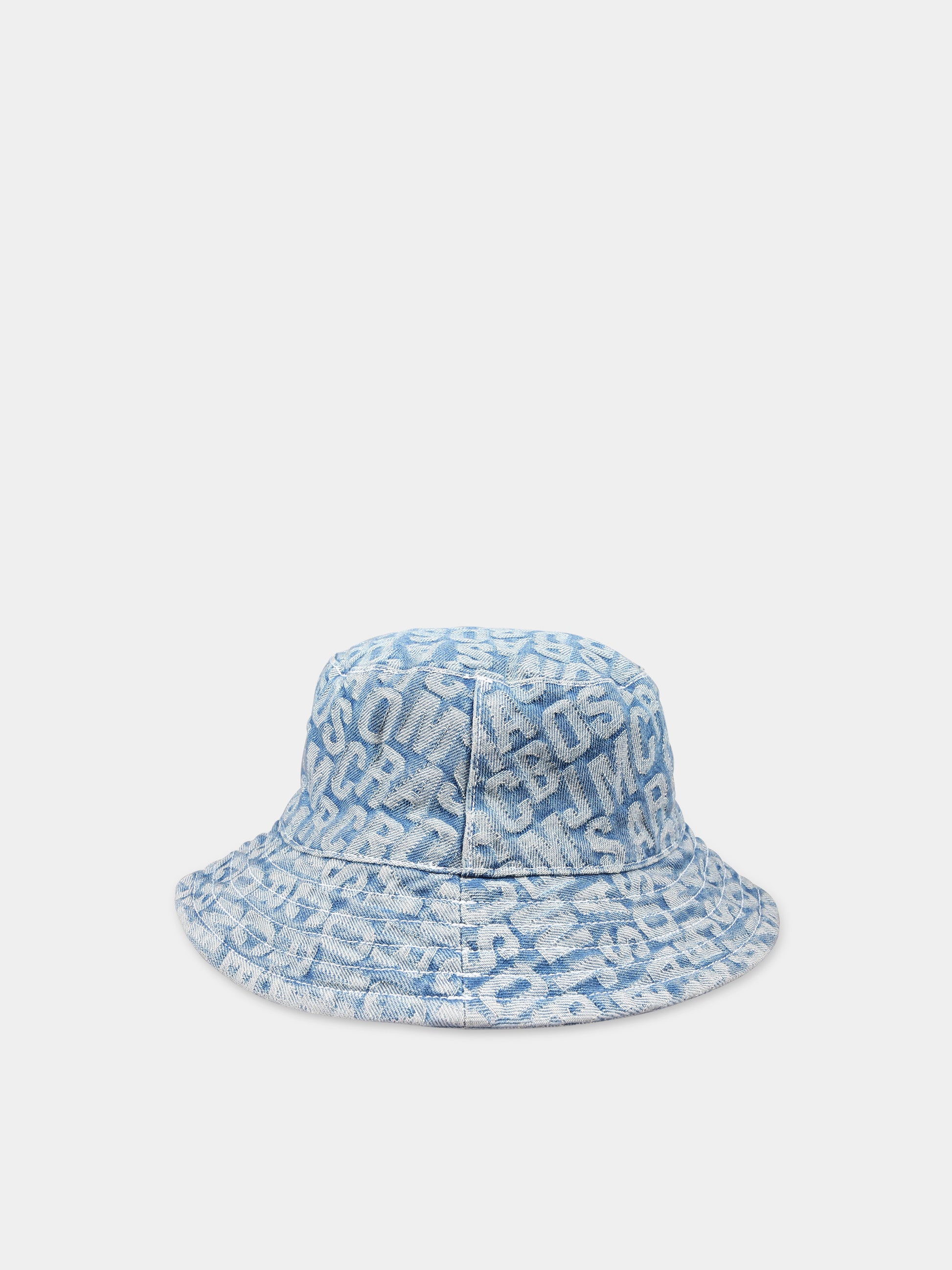 Cloche in denim per bambini con logo,Little Marc Jacobs,W60060 Z10