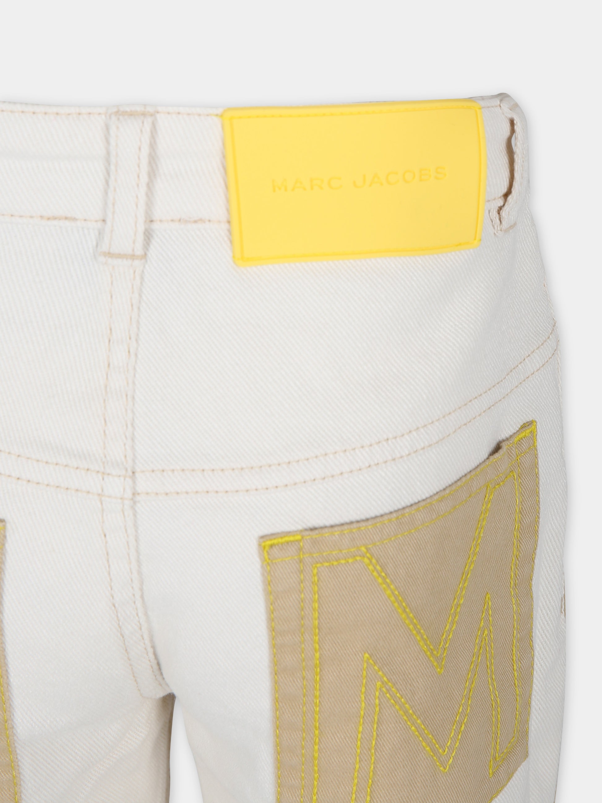 Pantaloni casual avorio per bambino,Little Marc Jacobs,W60012 148