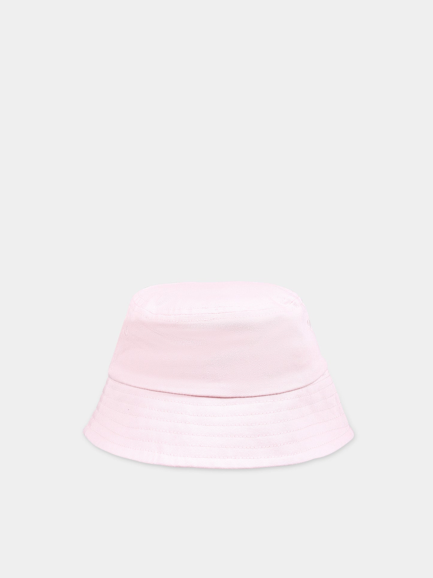 Cloche rosa per bambina con logo,Kenzo Kids,K60031 46T