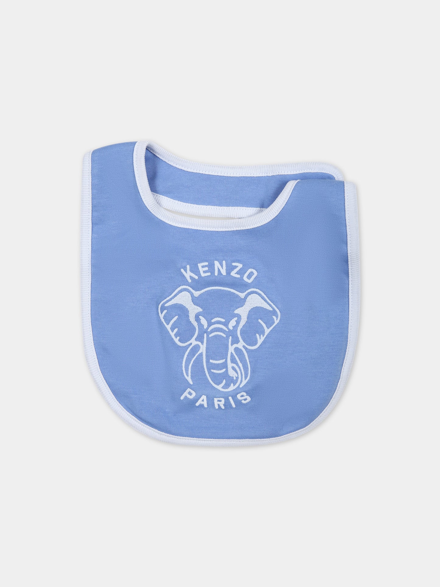 Set azzurro per neonato con logo,Kenzo Kids,K60076 81G