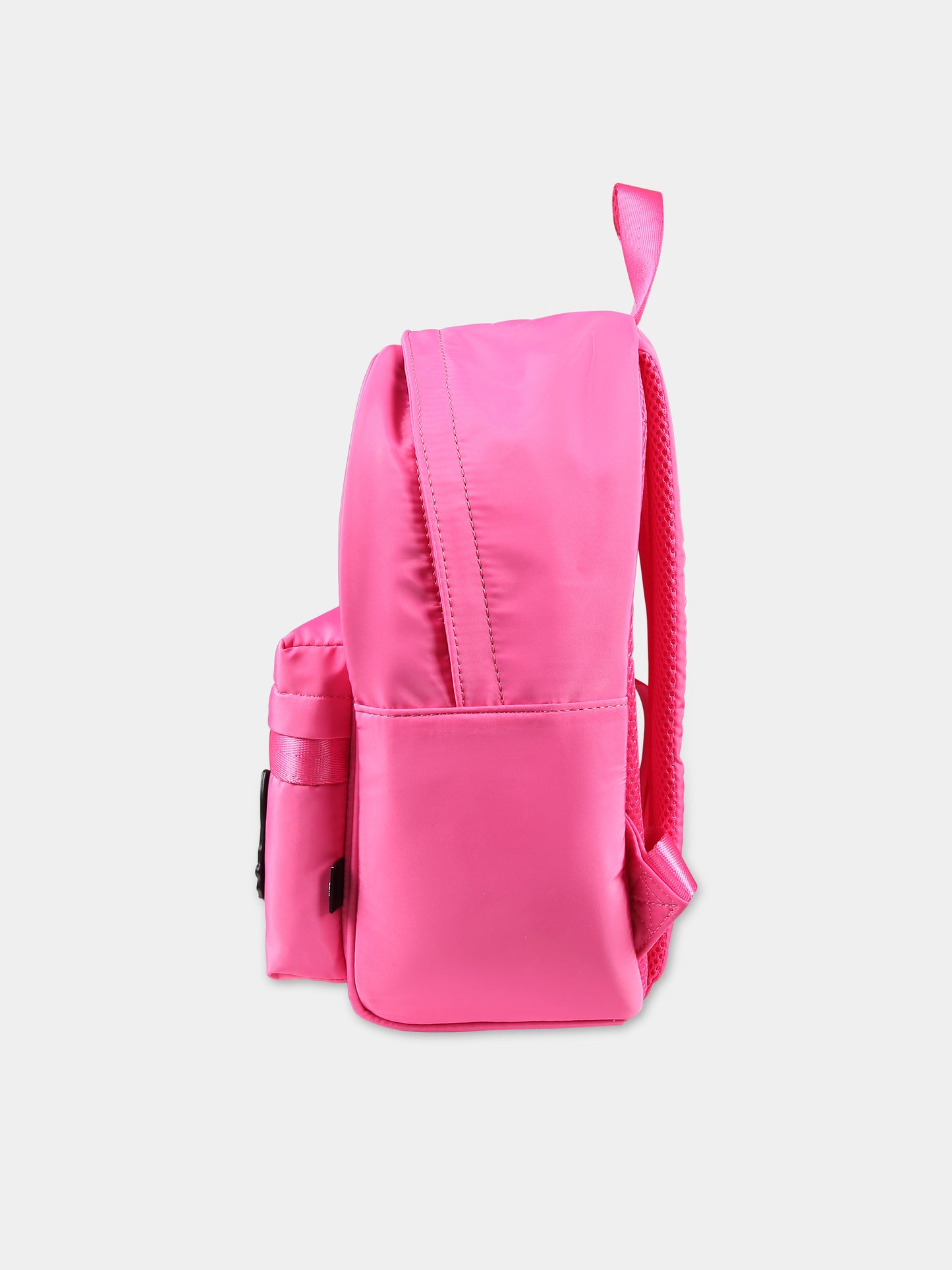 Zaino fucsia per bambina con logo e Choupette,Karl Lagerfeld Kids,Z30170 473