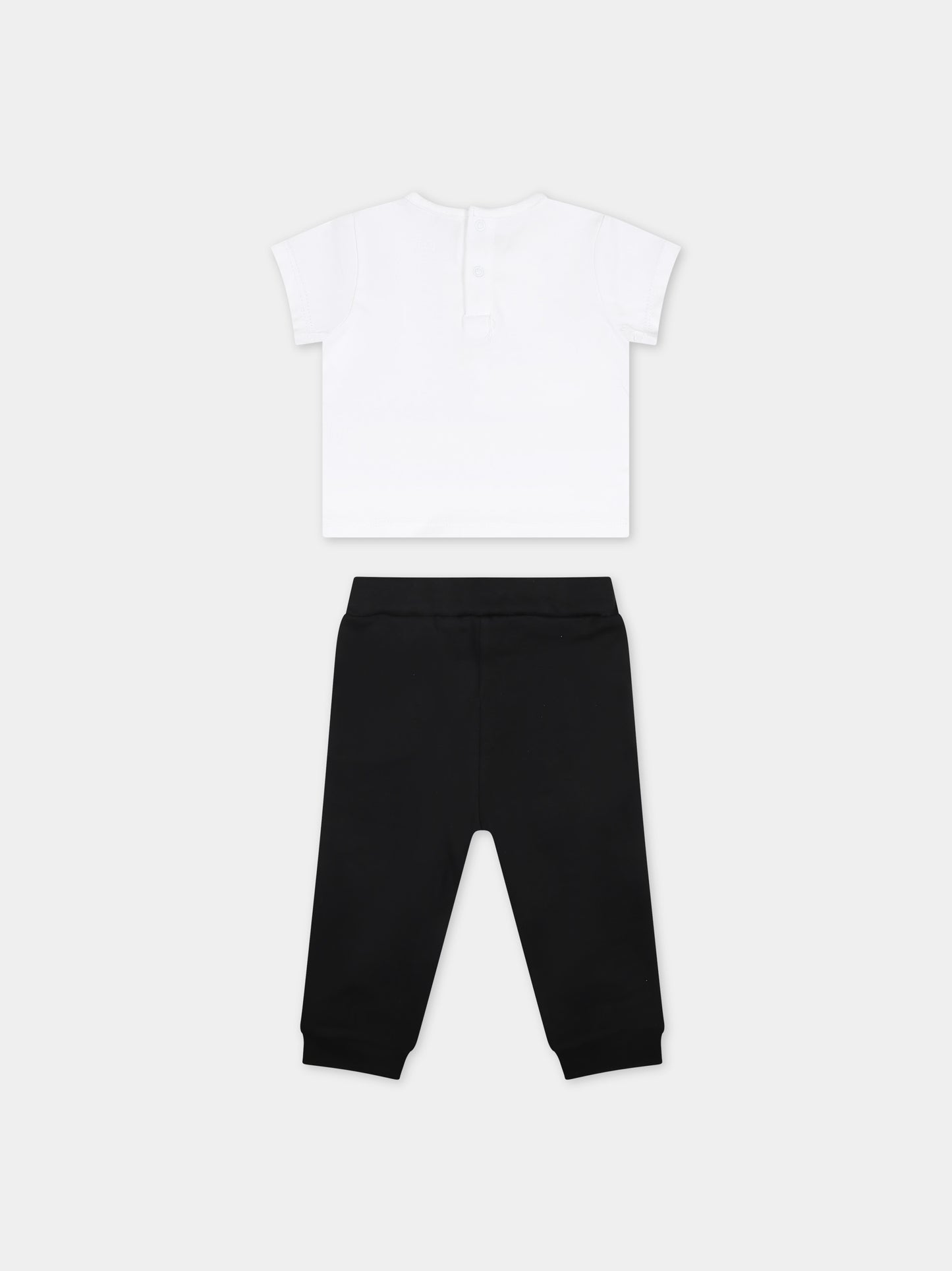 Completo multicolor per neonata con logo,Karl Lagerfeld Kids,Z30127 N50