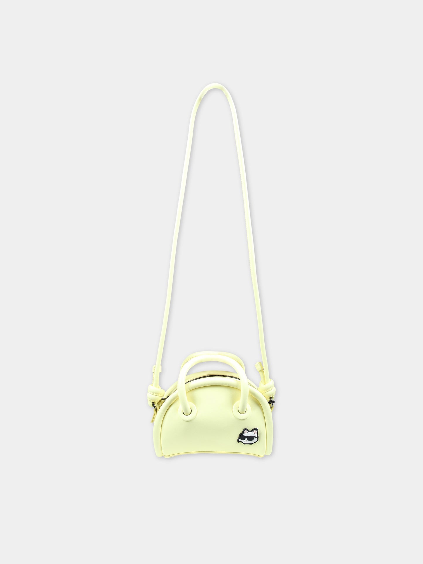 Borsa casual gialla per bambina con logo,Karl Lagerfeld Kids,Z30154 537