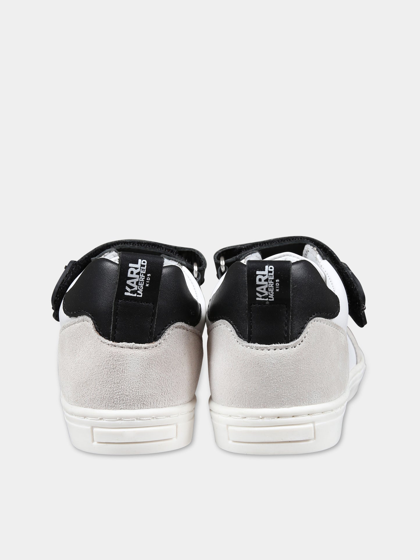 Sneakers basse bianche per bambini,Karl Lagerfeld Kids,Z30015 09B