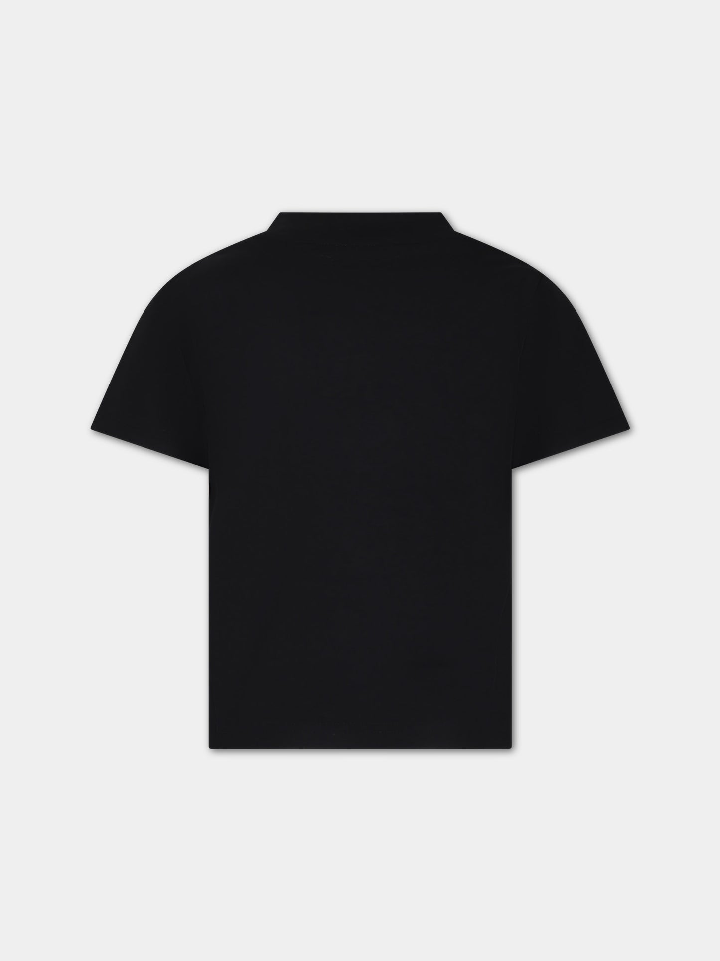 T-shirt nera per bambino con logo,Hugo,G00006 09B