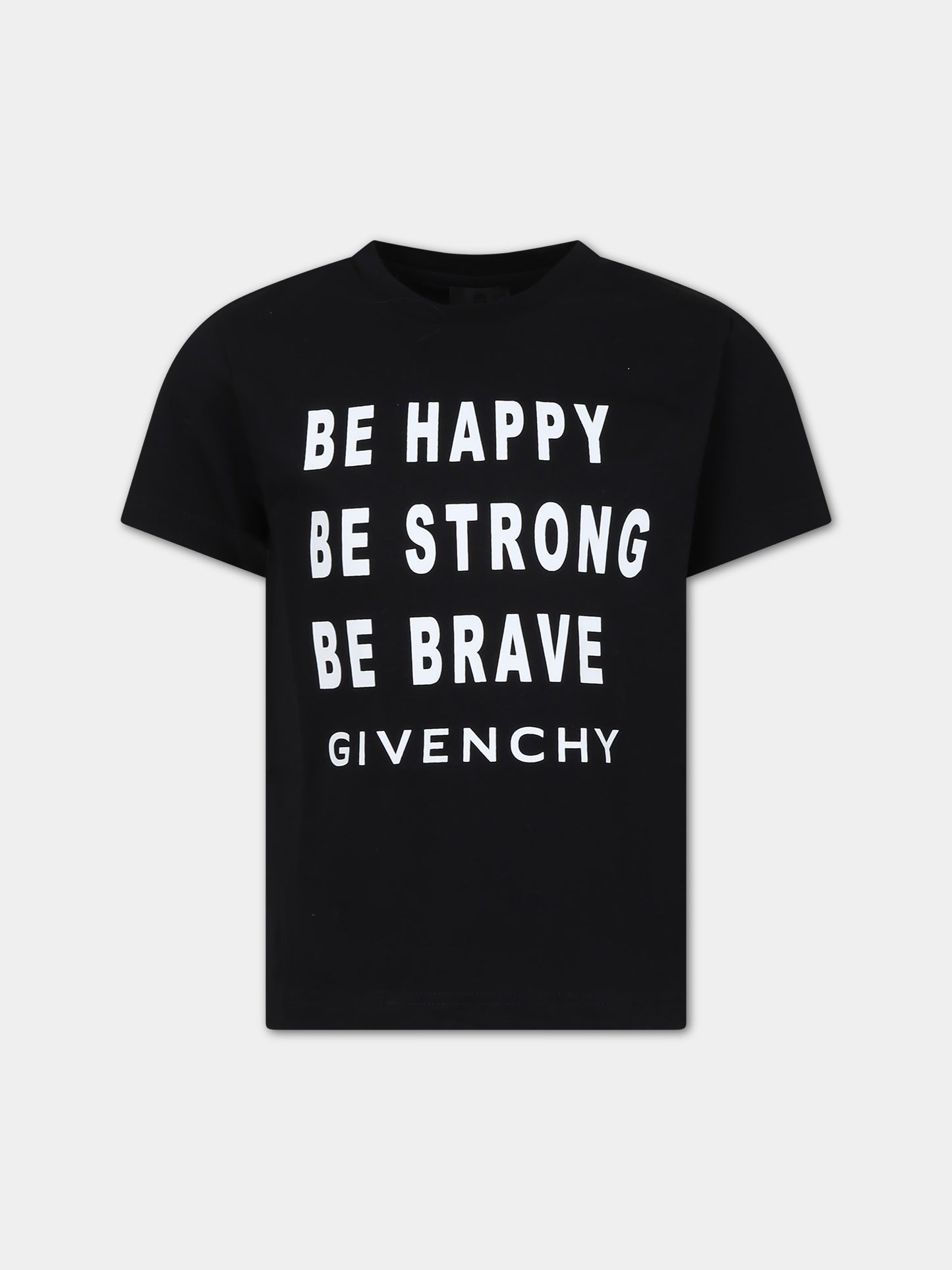 T-shirt nera per bambino con logo,Givenchy Kids,H30166 09B