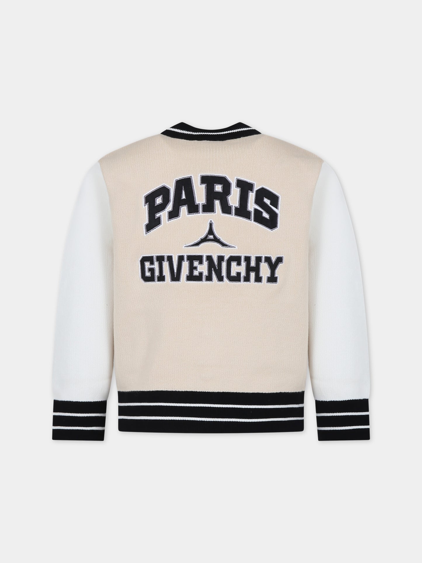 Bomber beige per bambino con logo,Givenchy Kids,H30110 184
