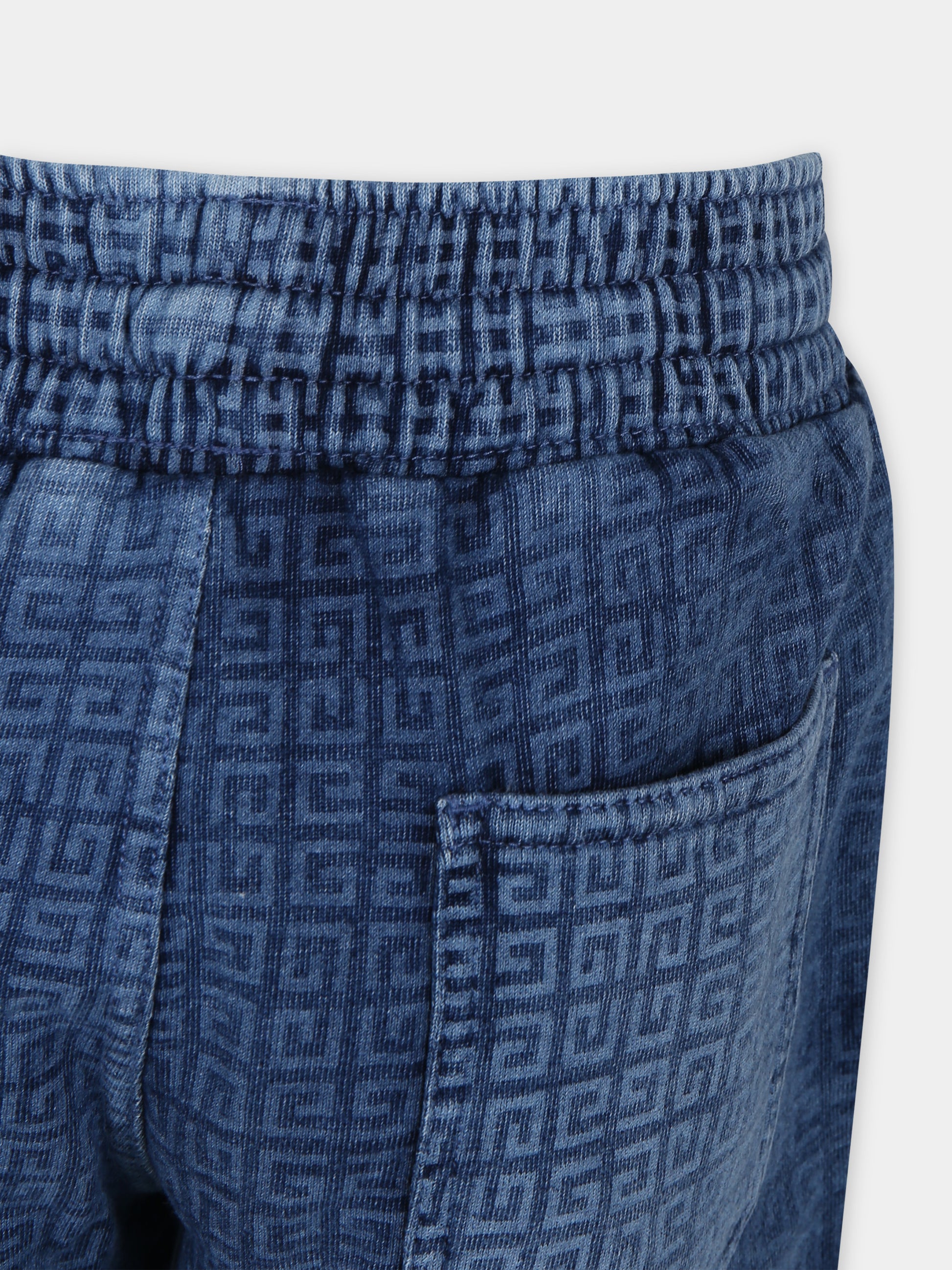 Shorts sportivo blu per bambino,Givenchy Kids,H30133 Z01