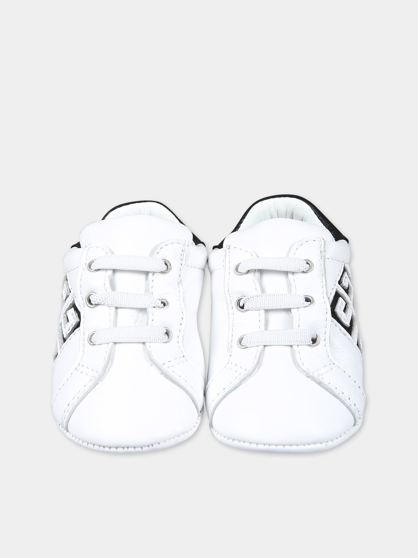 Sneakers basse bianche da culla per neonati con logo,Givenchy Kids,H30225 10P
