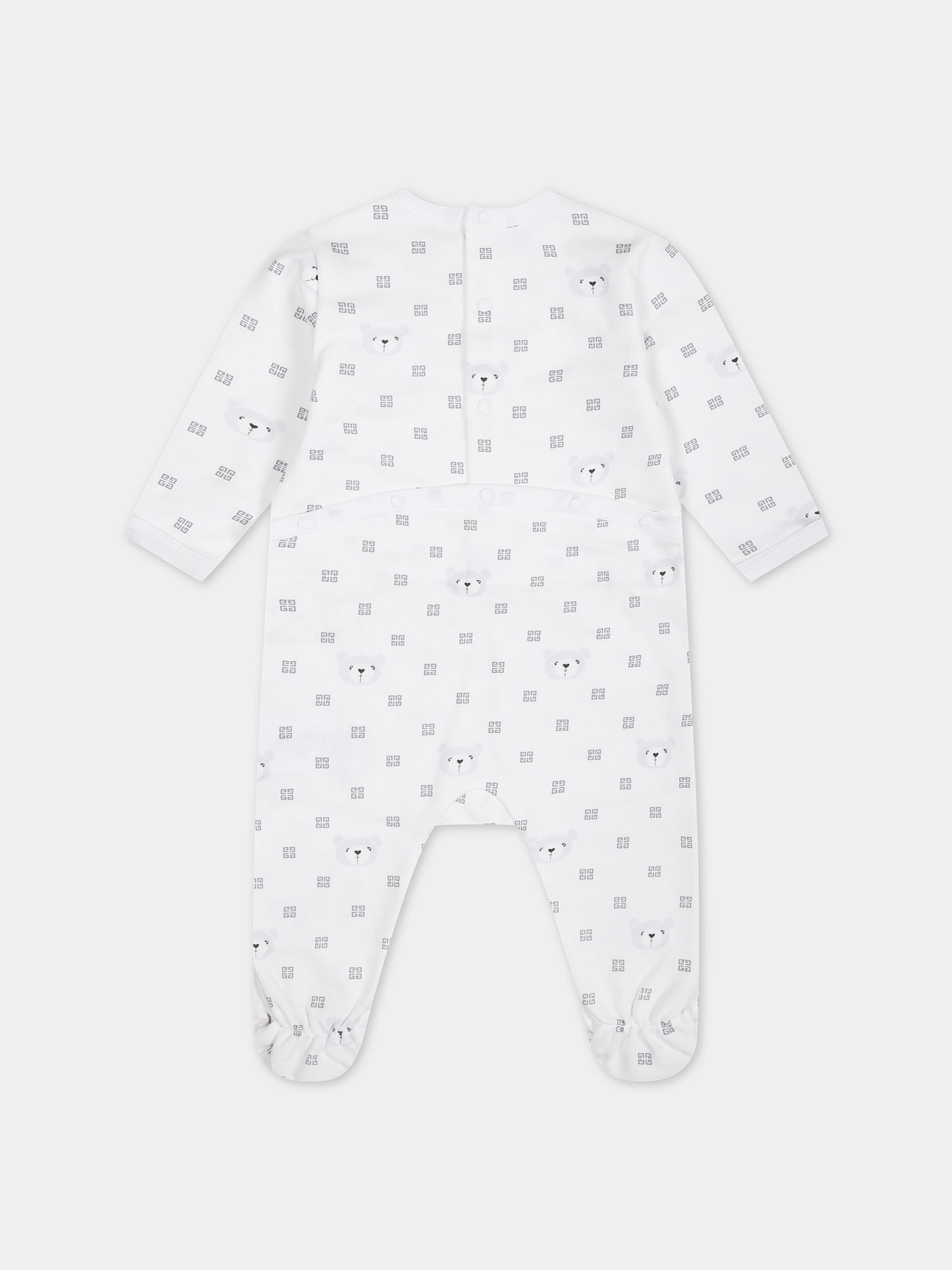 Set bianco per neonati con logo,Givenchy Kids,H30266 10P