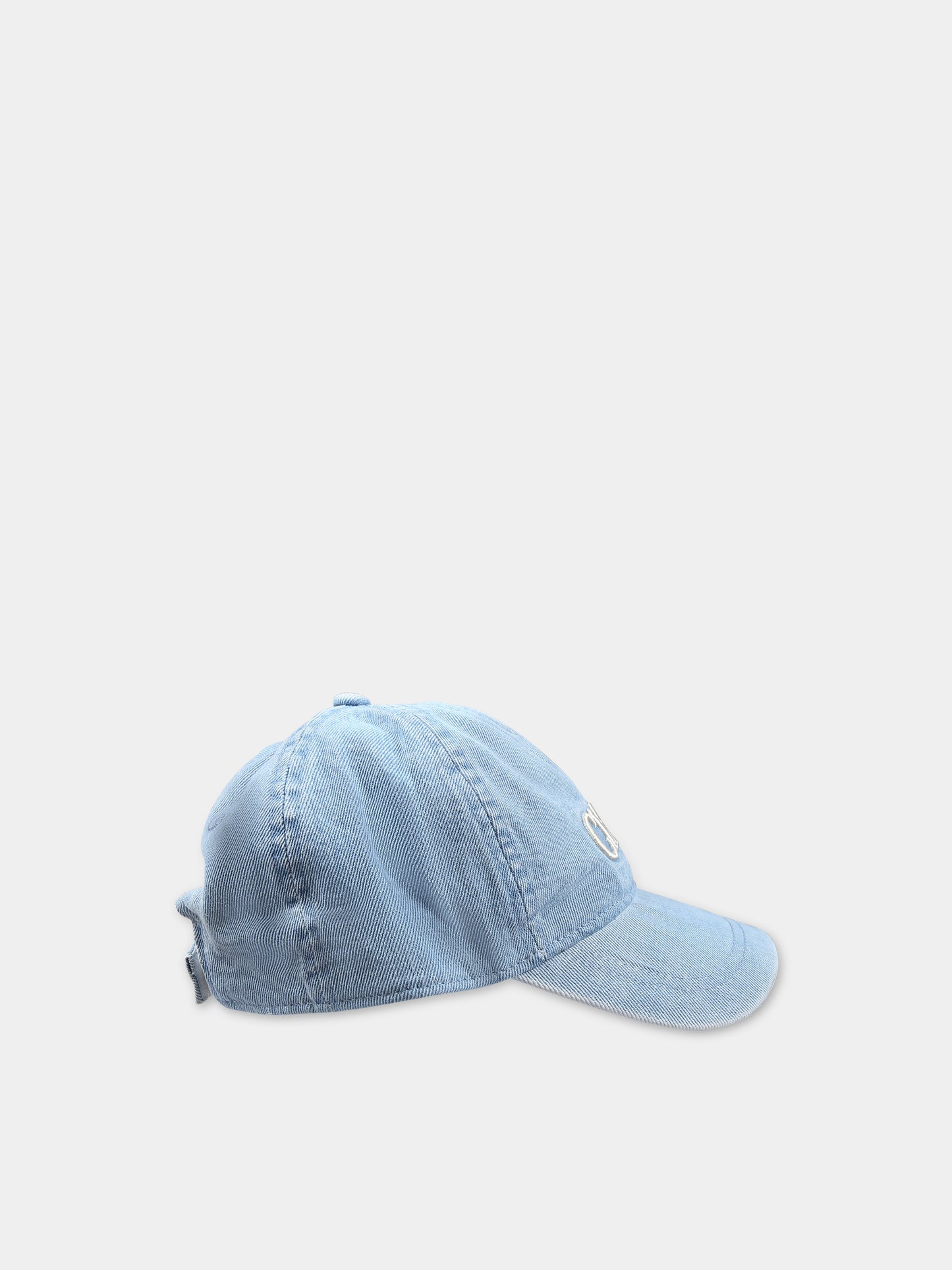 Cappello con visiera in denim per bambina,Chloé Kids,C20183 Z10