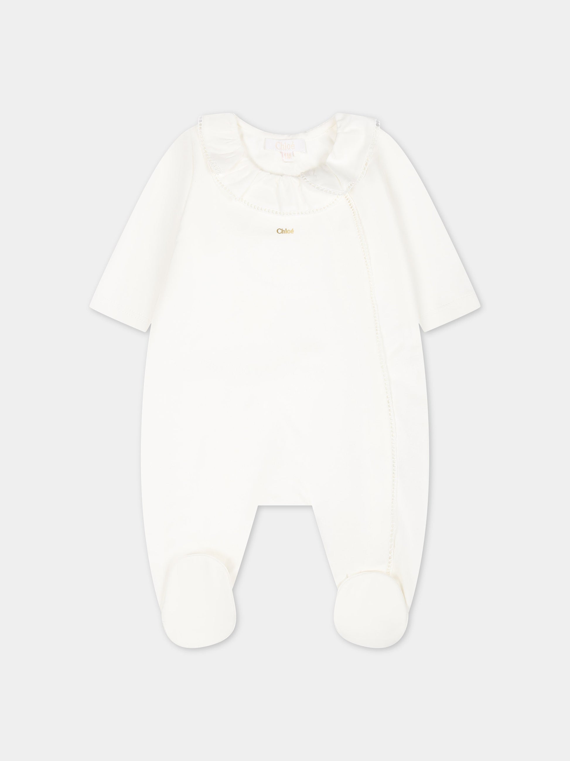 Set tutina bianca per neonata,Chloé Kids,C20156 117