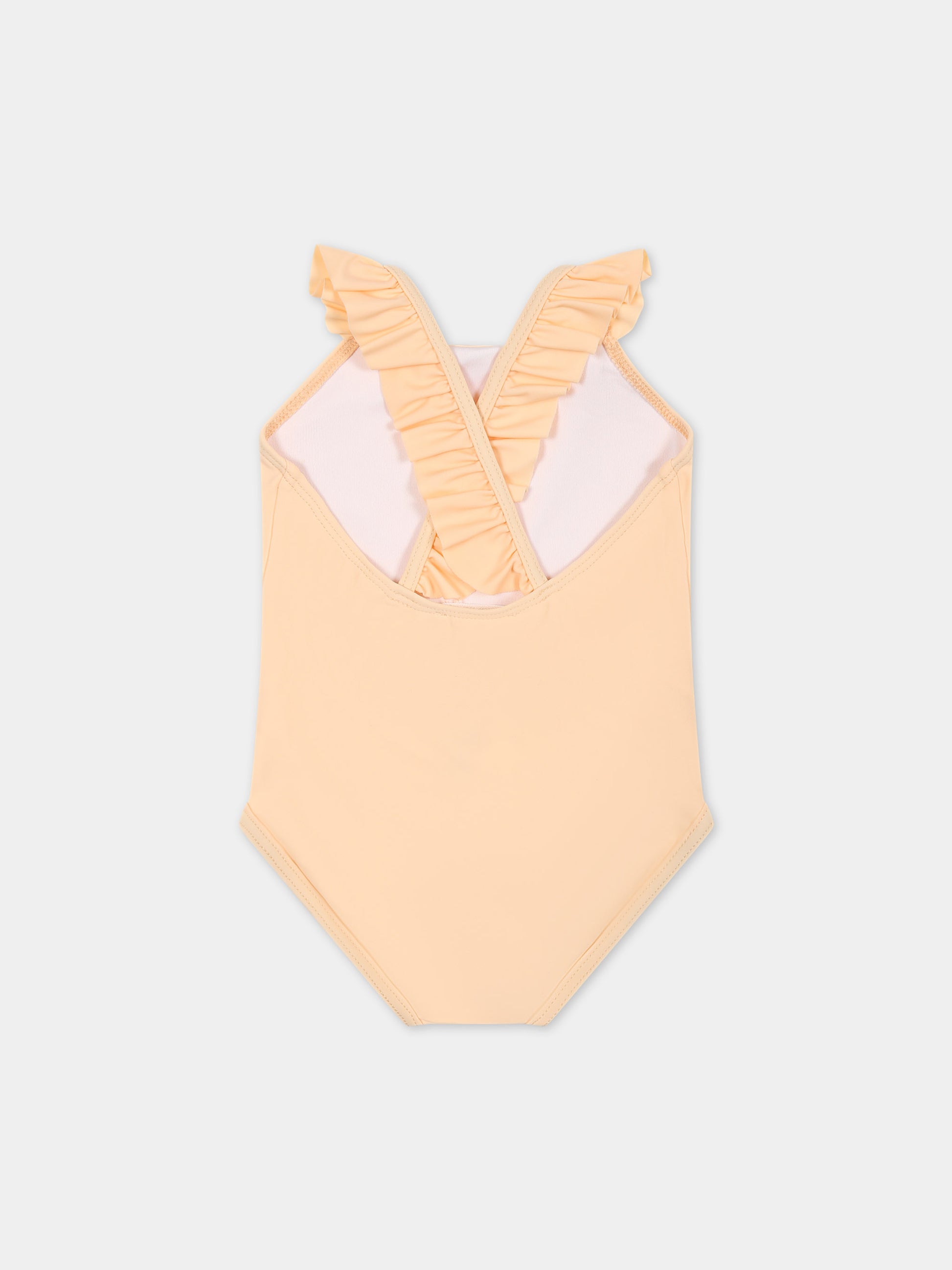 Costume intero rosa per neonata con logo,Chloé Kids,C20182 45F