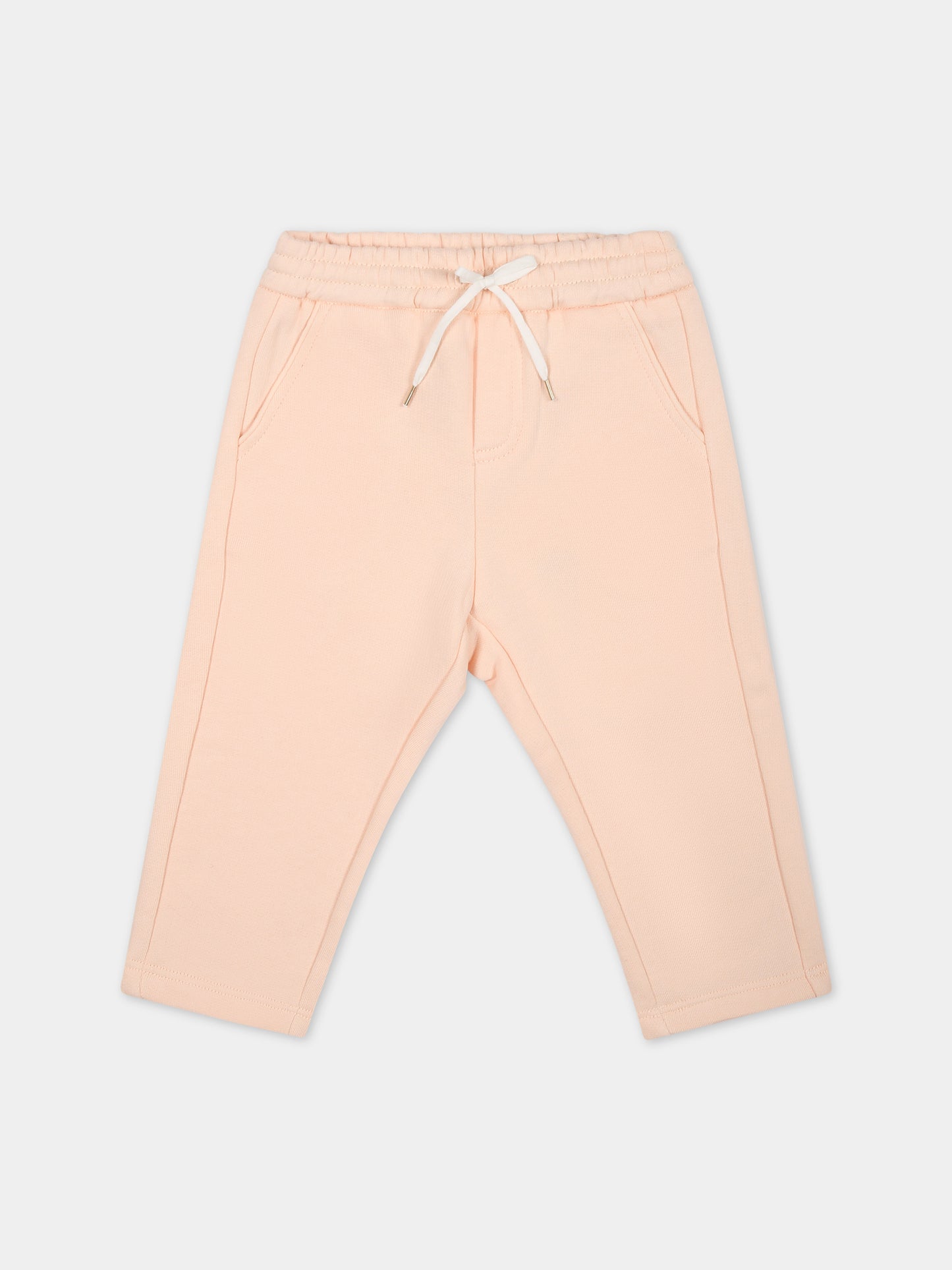 Pantalone casual rosa per neonata,Chloé Kids,C20017 45F