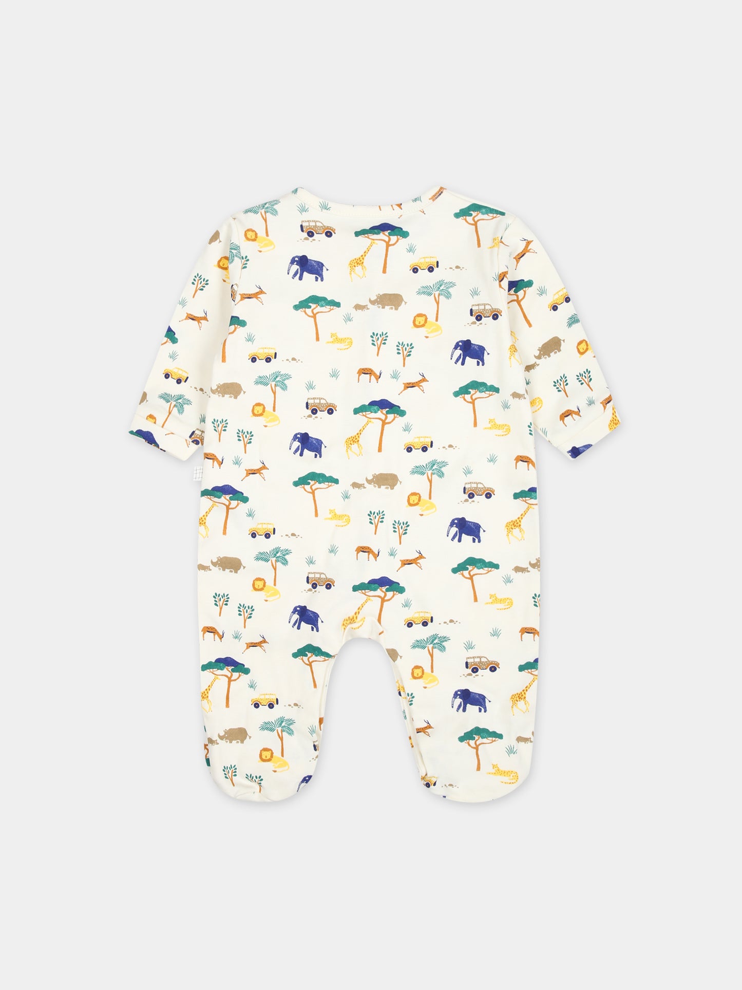 Tutina avorio per neonato con stampa safari all-over,Carrement Beau,Y30050 519