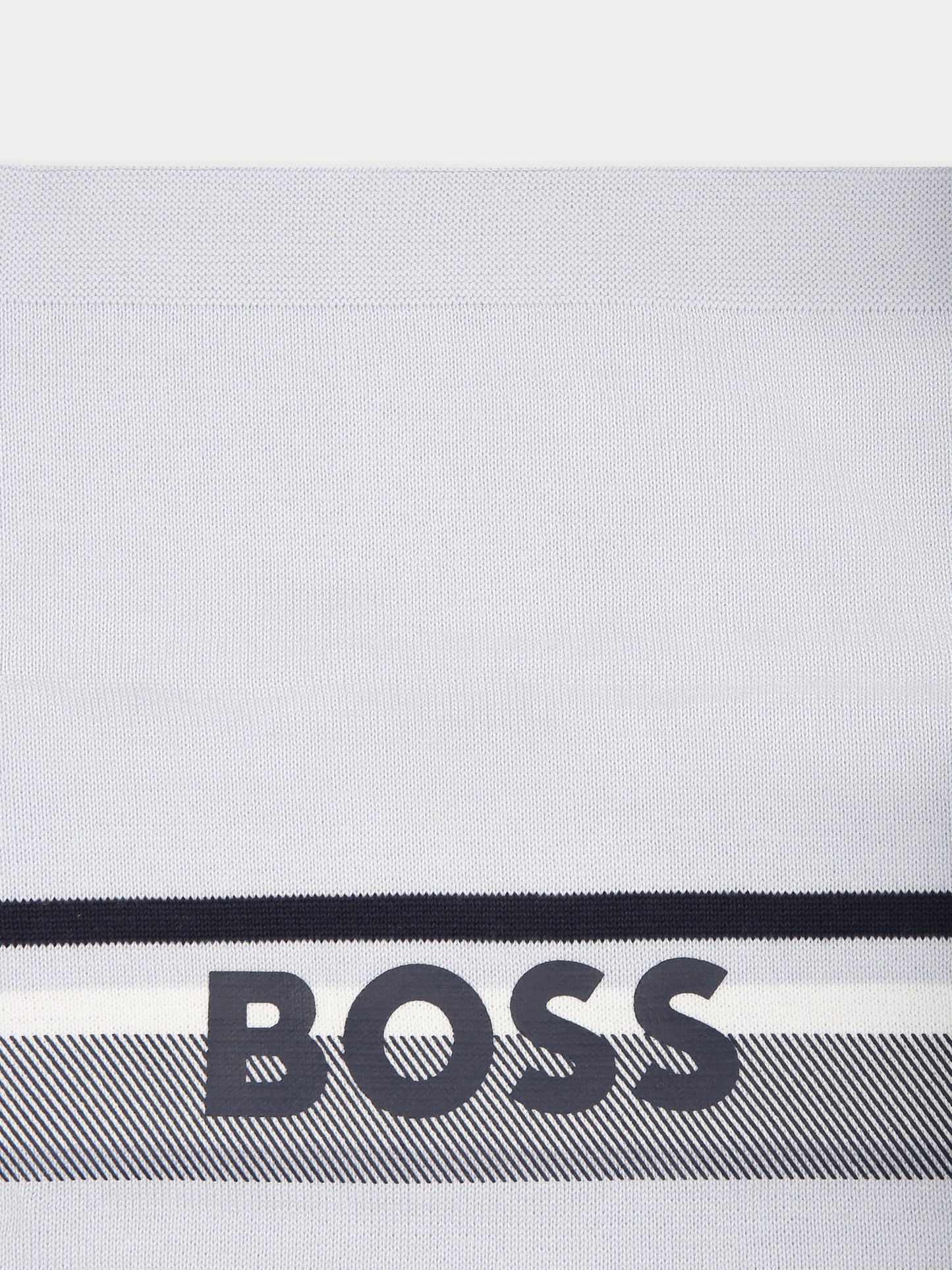 Coperta celeste per neonato con logo,Boss,J50936 771