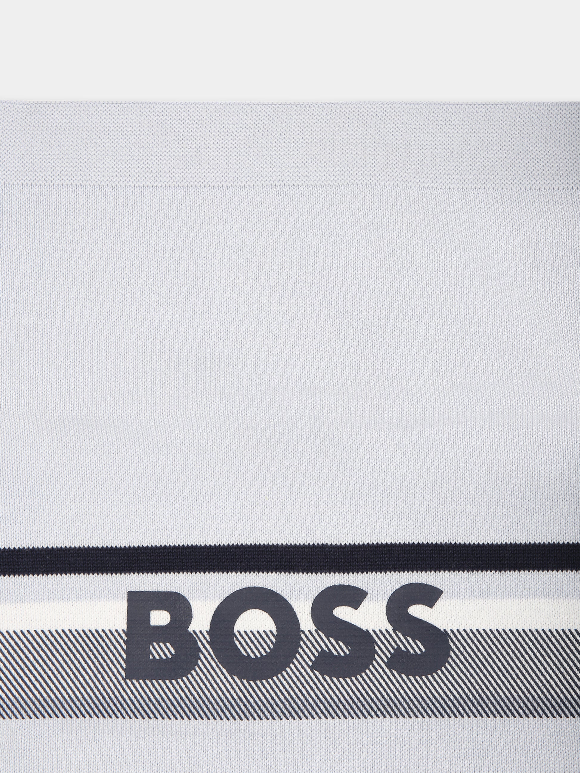 Coperta celeste per neonato con logo,Boss,J50936 771