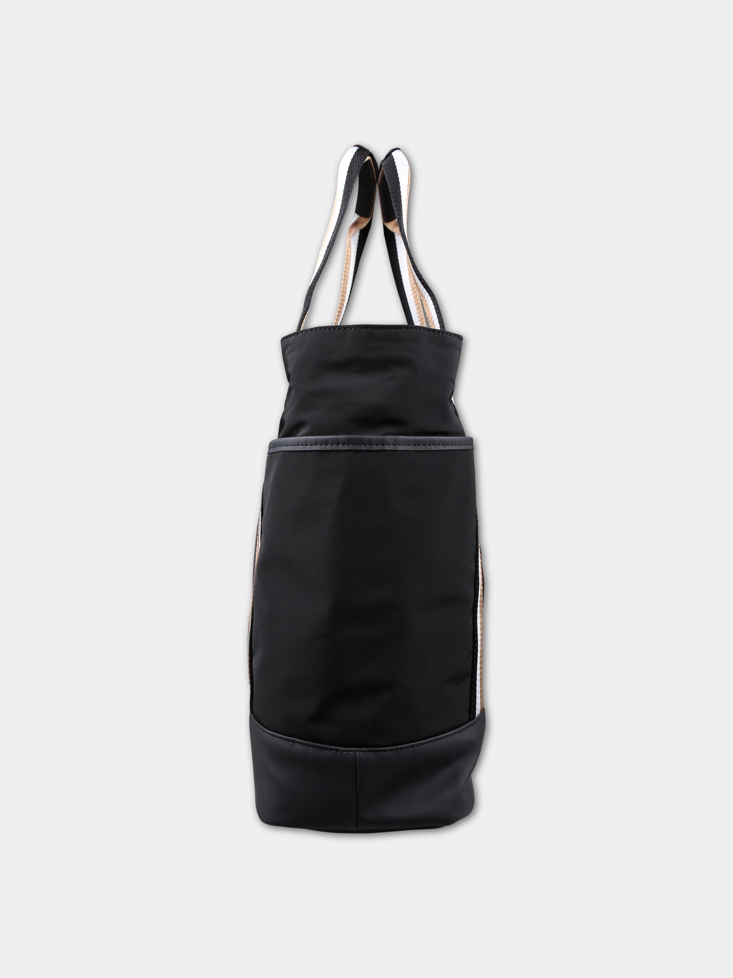 Borsa mamma nera per neonato con logo,Boss,J50938 09B