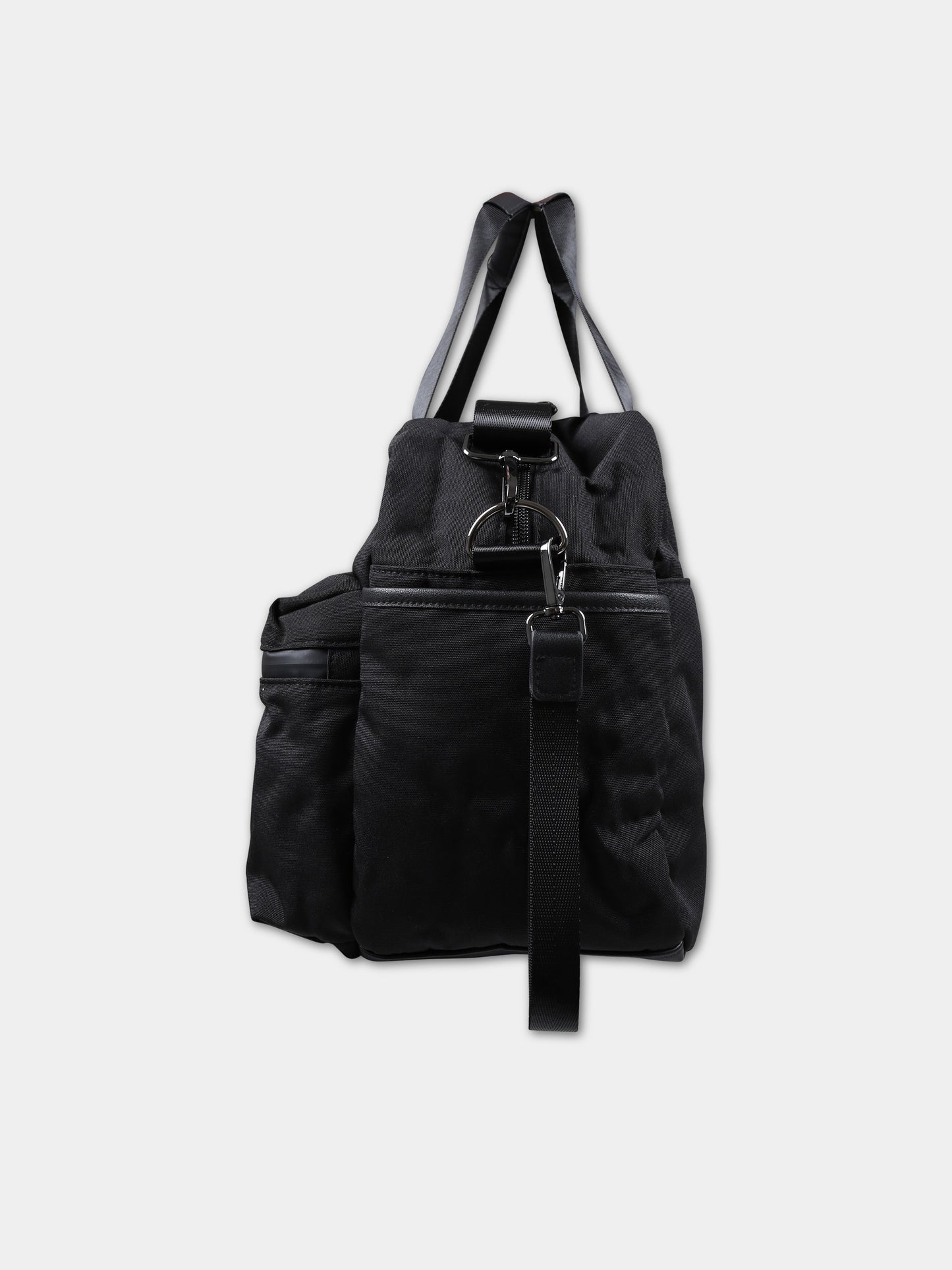 Borsa mamma nera per neonato con logo,Boss,J50942 09B