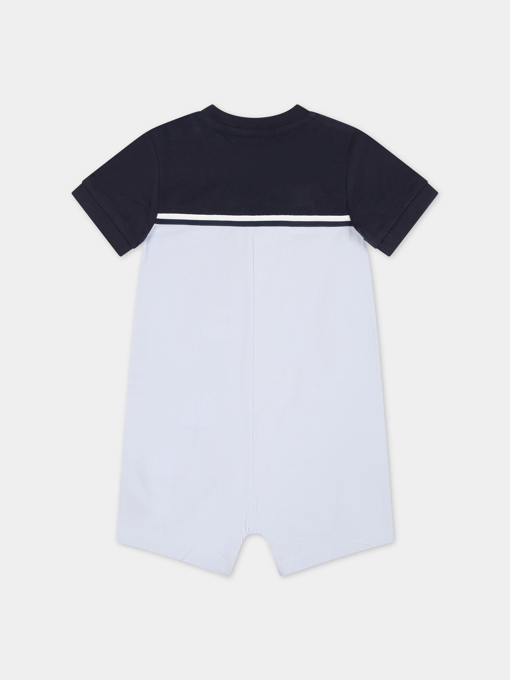 Pagliaccetto celeste per neonato con logo,Boss,J50793 771