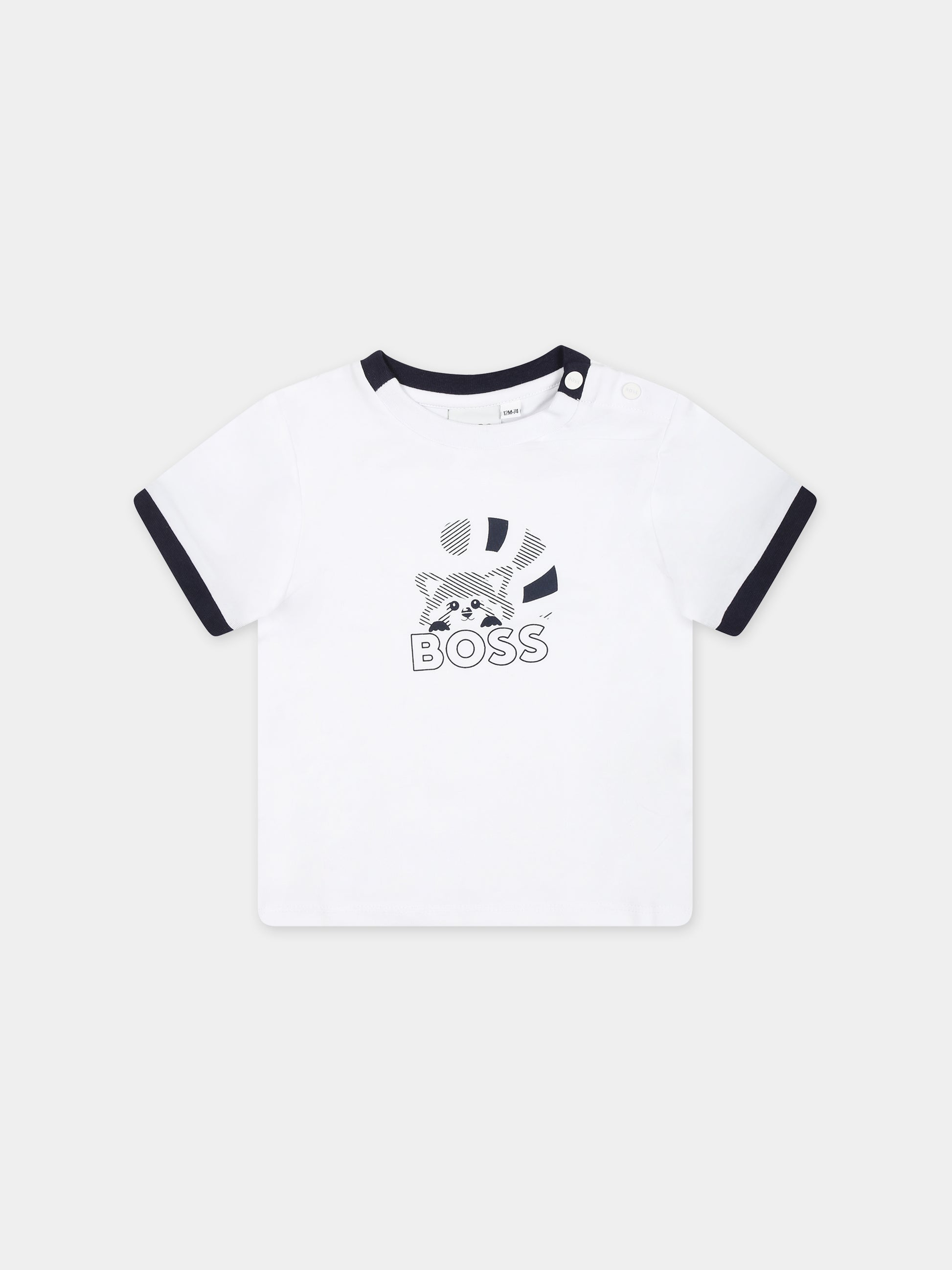 Completo sportivo blu per neonato,Boss,J50788 849