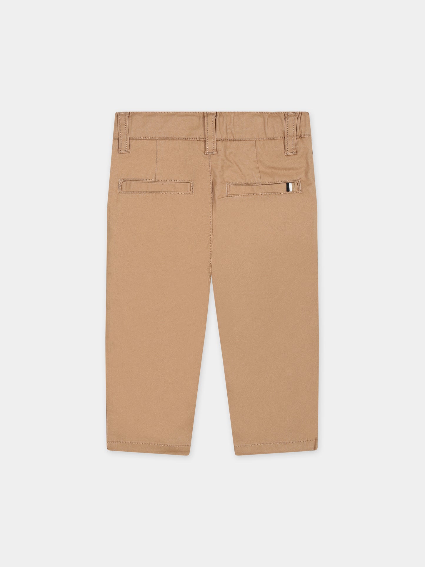 Pantaloni casual beige per neonato,Boss,J50579 269