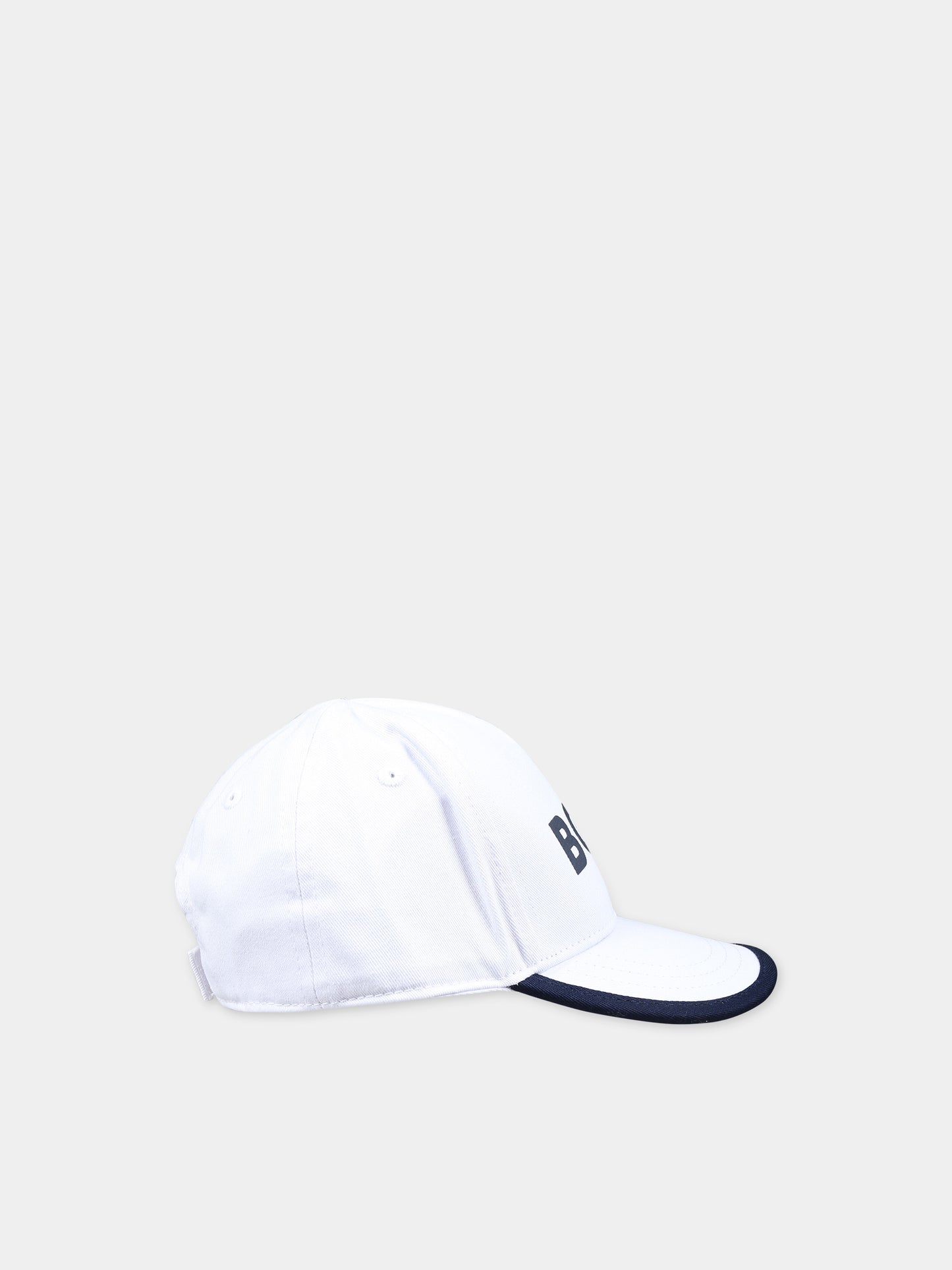 Cappello con visiera bianco per neonato con logo,Boss,J50977 10P