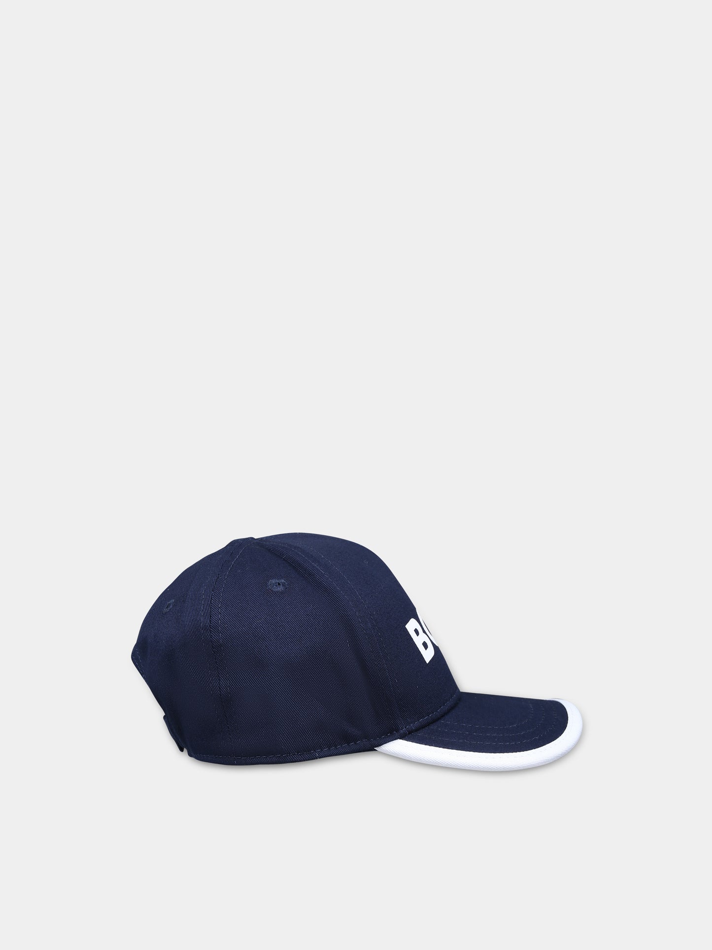Cappello con visiera blu per neonato con logo,Boss,J50977 849
