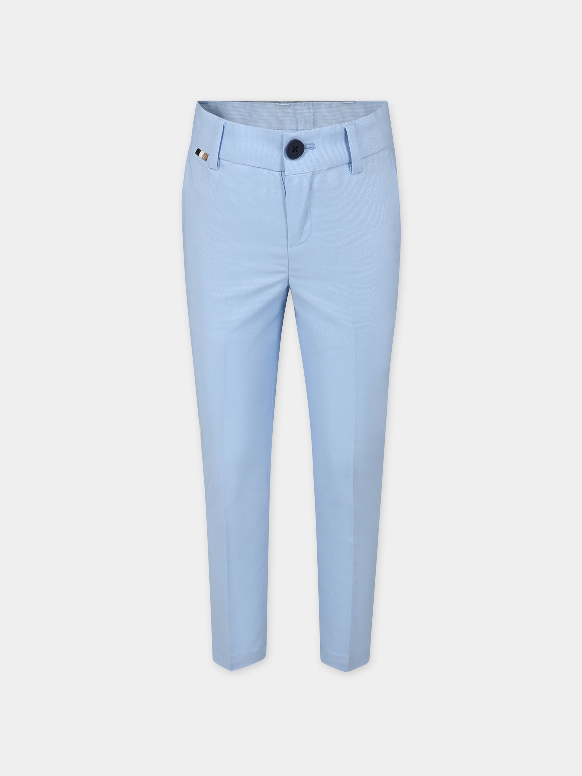 Patalone elegante celeste per bambino,Boss,J50679 783