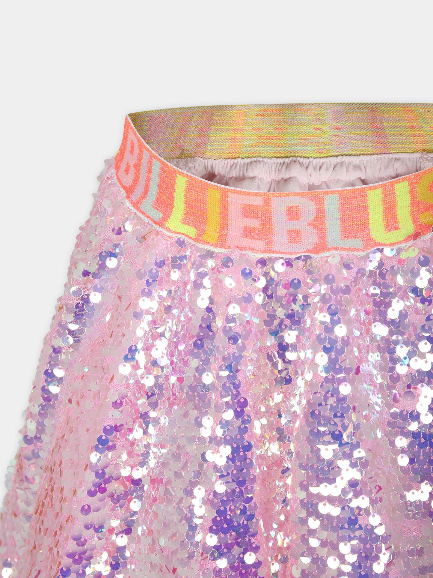 Gonna multicolor per bambina con paillettes,Billieblush,U20134 462