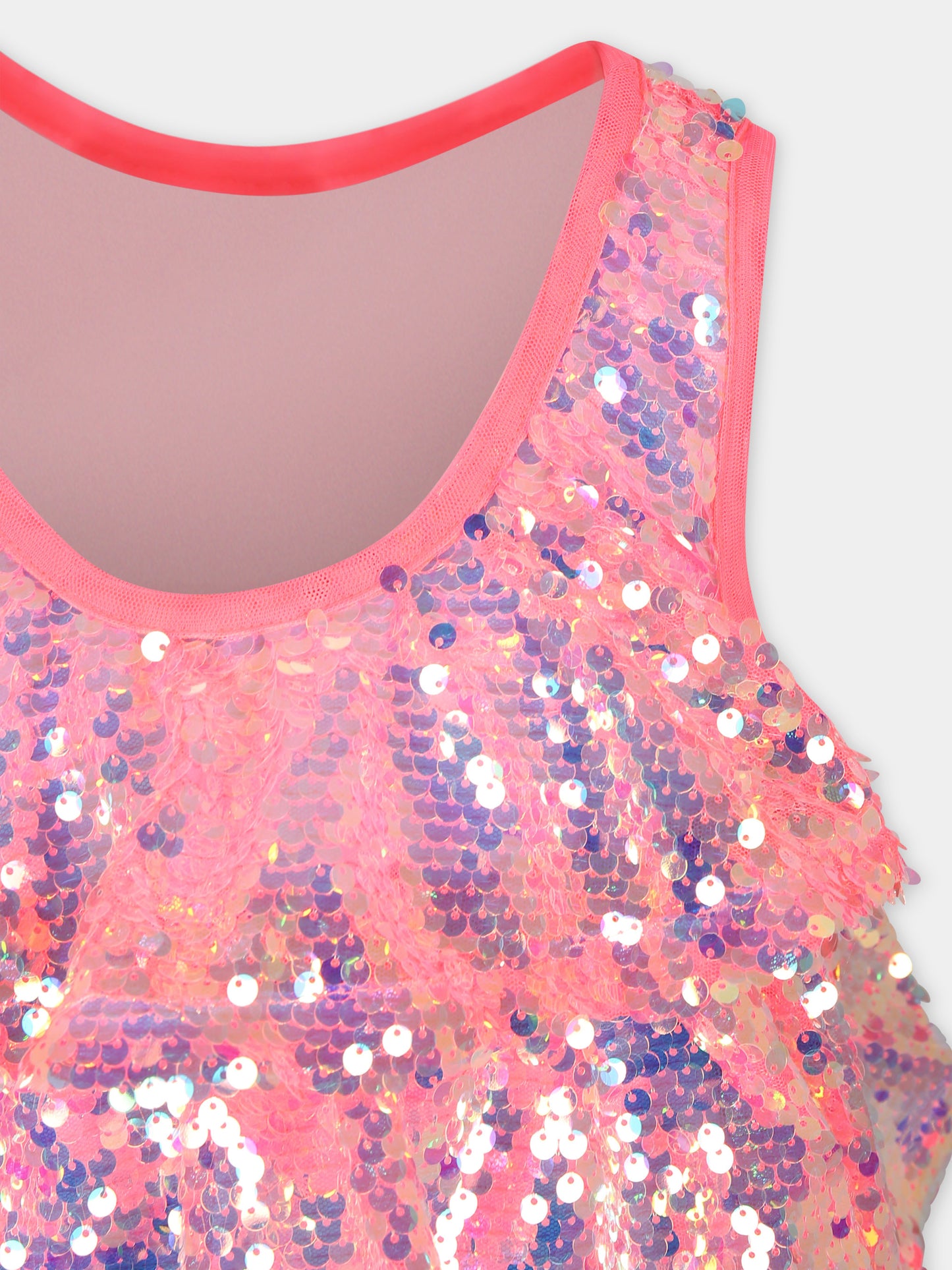 Vestito elegante multicolor per bambina con paiettes,Billieblush,U20365 Z41