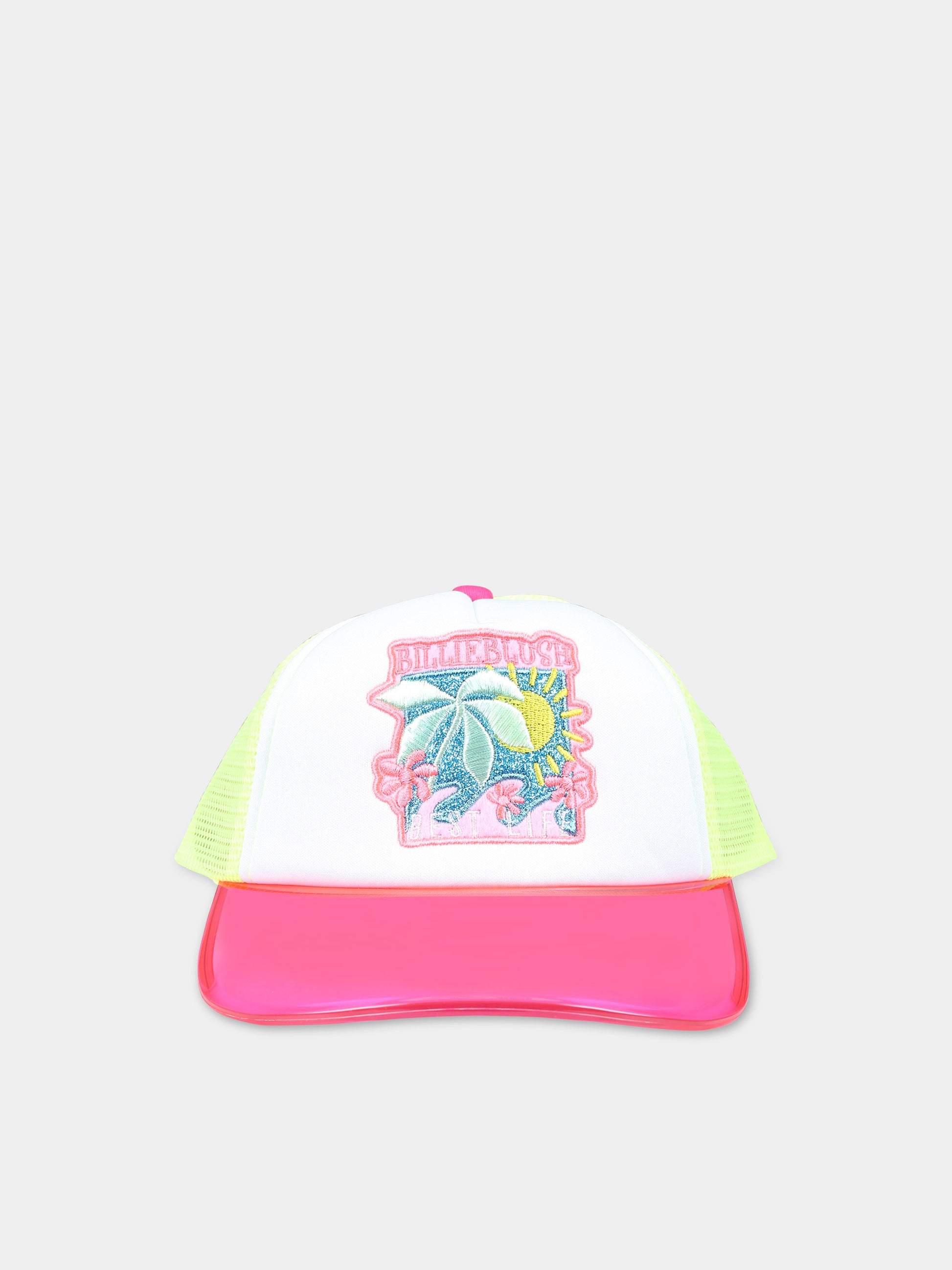 Cappello con visiera multicolor per bambina,Billieblush,U20336 599