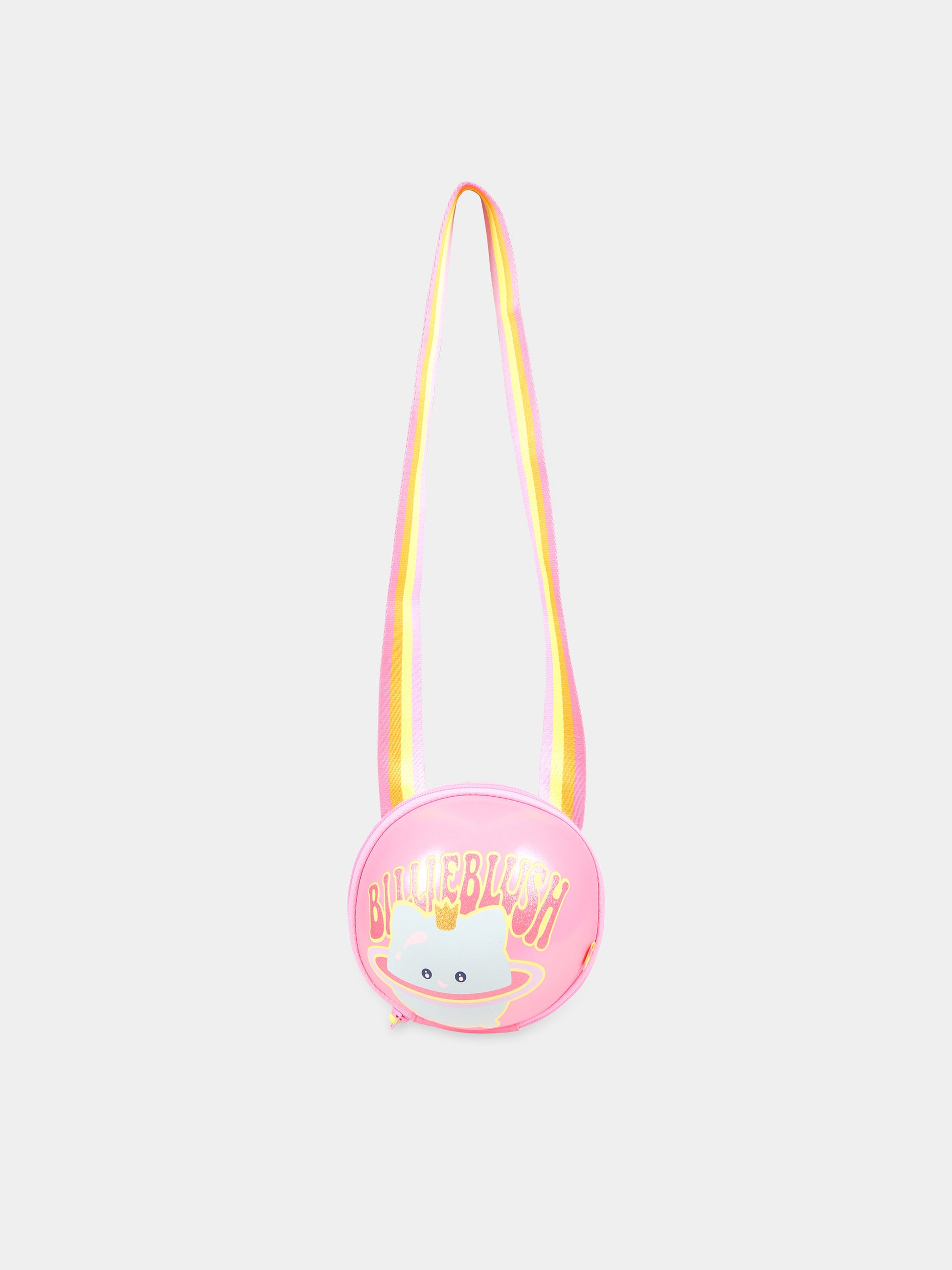 Borsa fucsia per bambina con stampa e logo,Billieblush,U20323 499