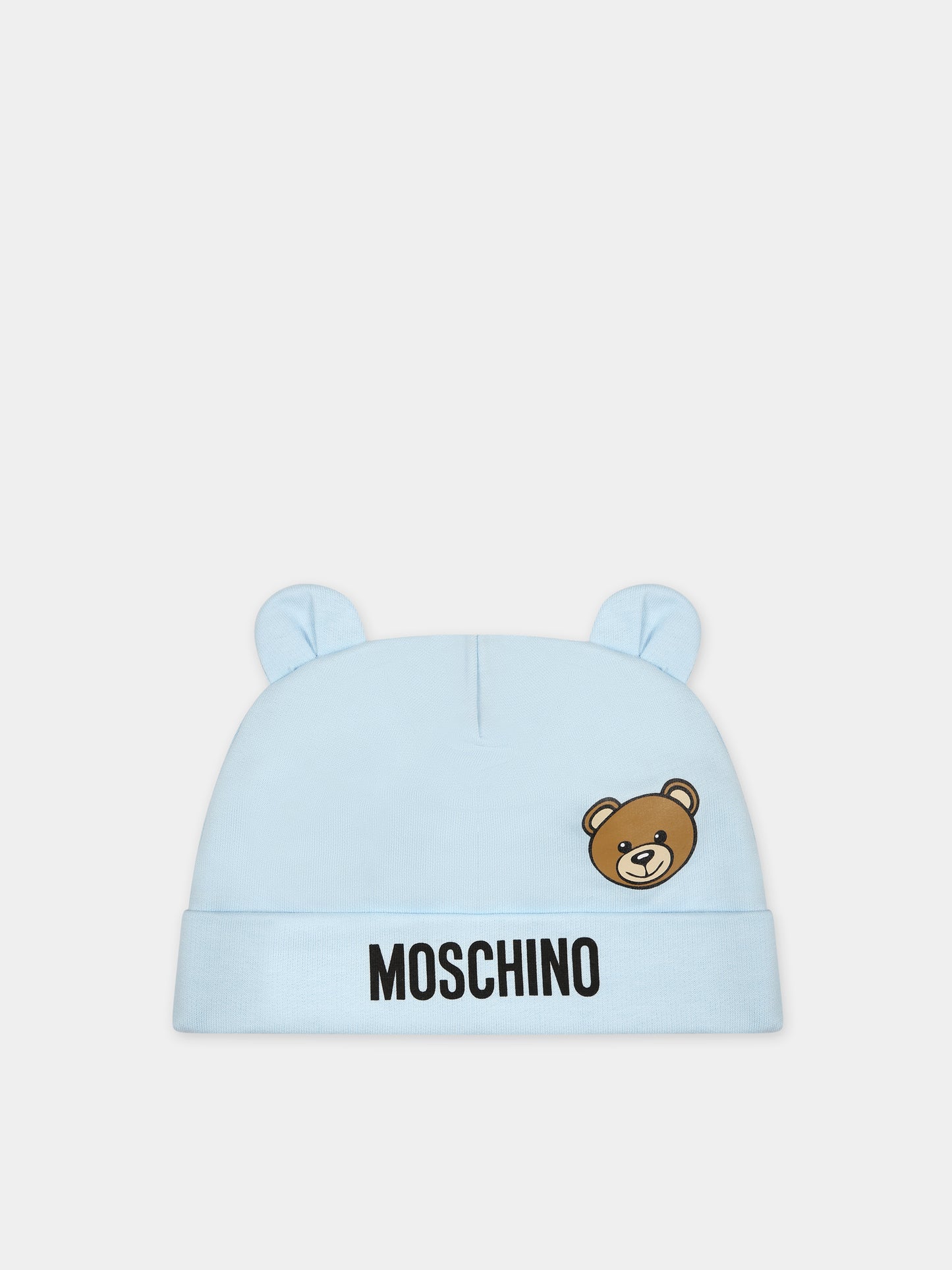 Set celeste per neonato con Teddy Bear,Moschino Kids,MUY067 LCA19 40304