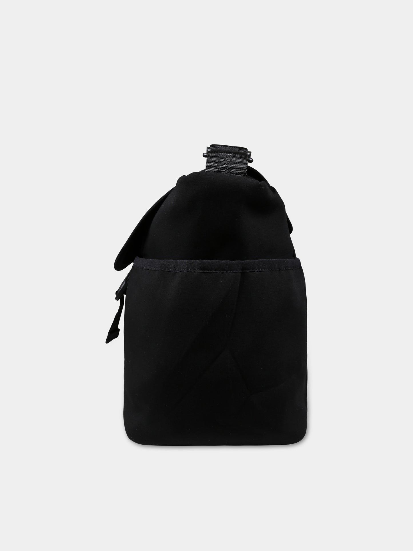 Borsa mamma nera per neonati con Teddy bear e logo,Moschino Kids,MOX03O LDA32 60100