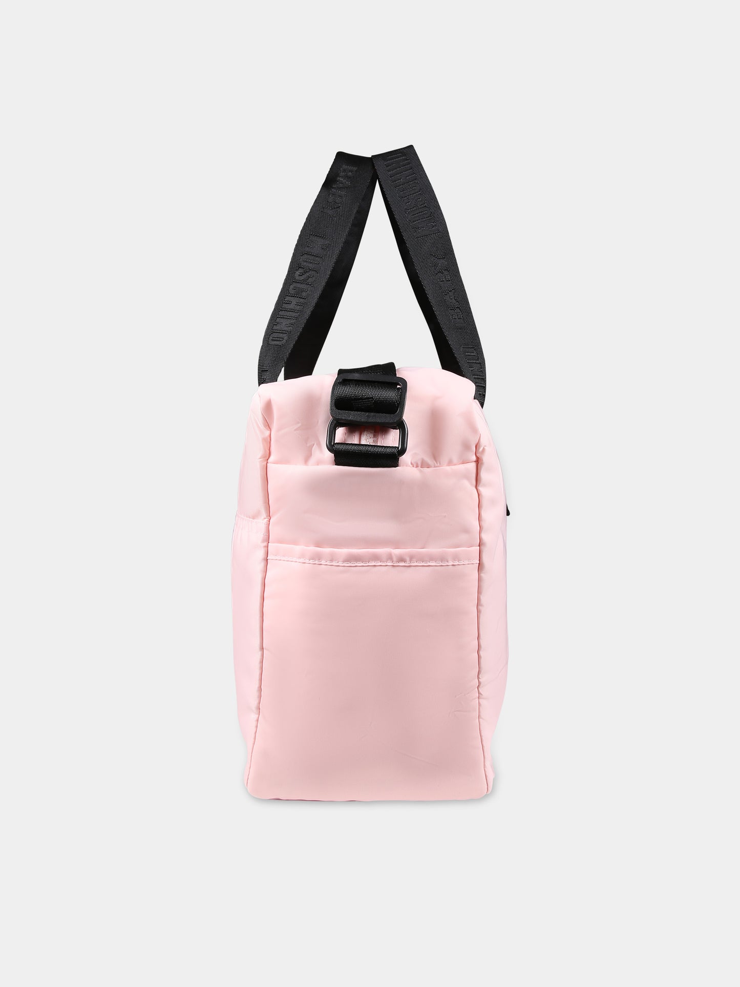 Borsa mamma rosa per neonata con Teddy bear e logo,Moschino Kids,MUX04K L3A89 50209