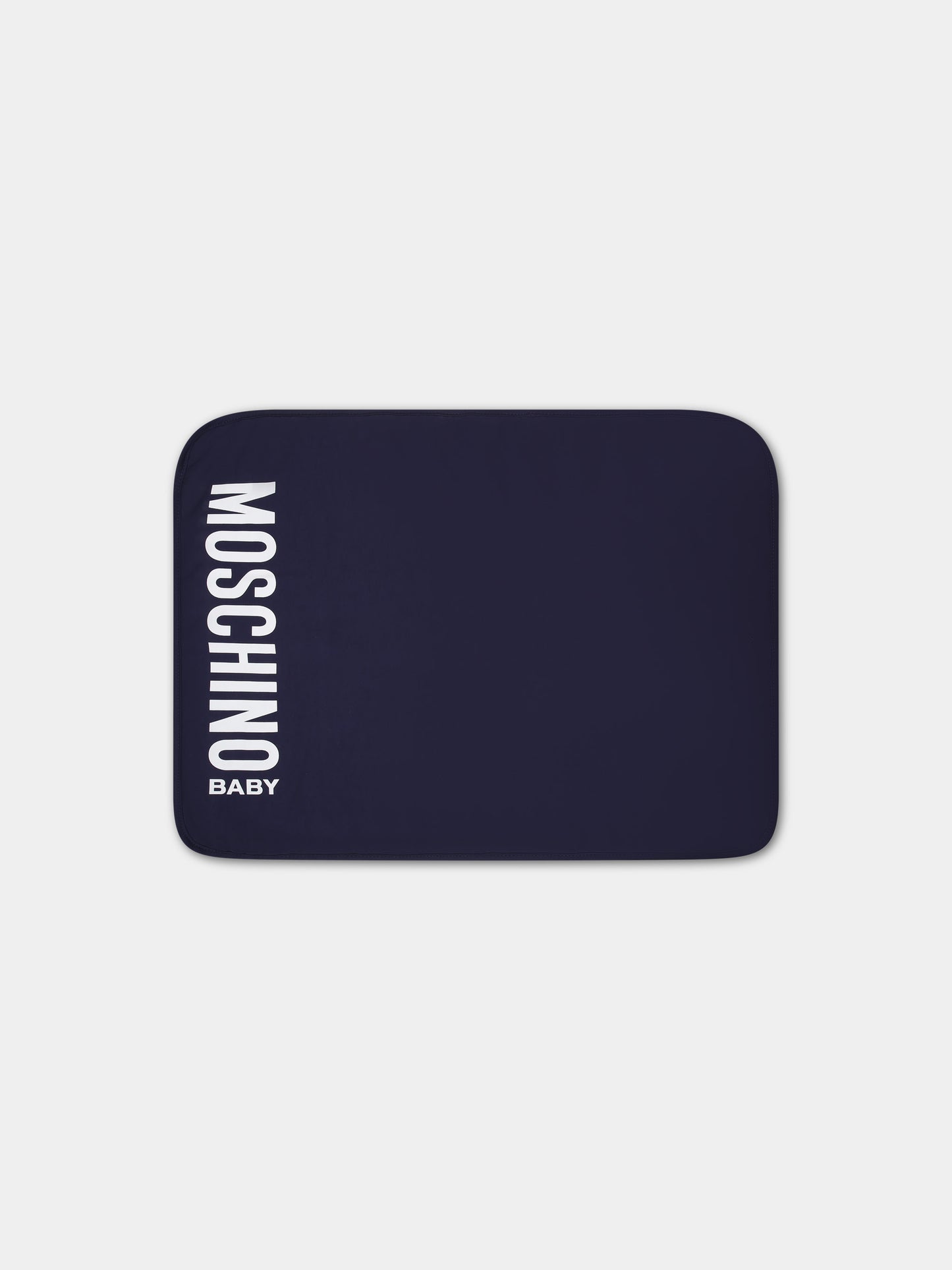 Borsa mamma blu per neonati con Teddy bear e logo,Moschino Kids,MUX04K L3A89 40016