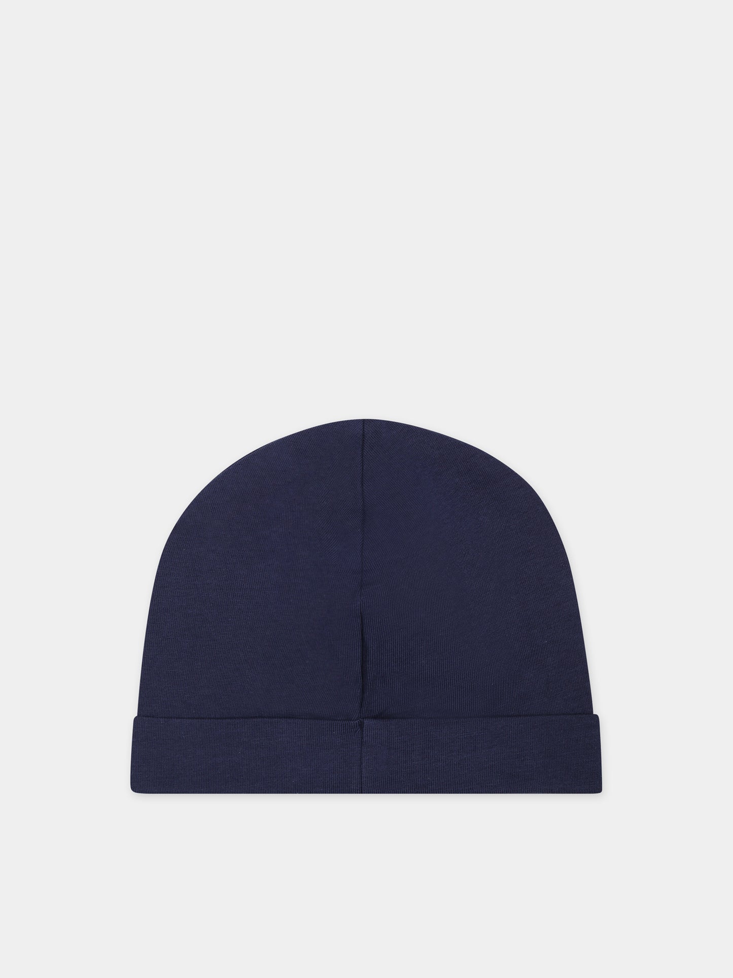 Cappello blu per neonati con logo e Teddy Bear,Moschino Kids,MYX031 LBA00 40016