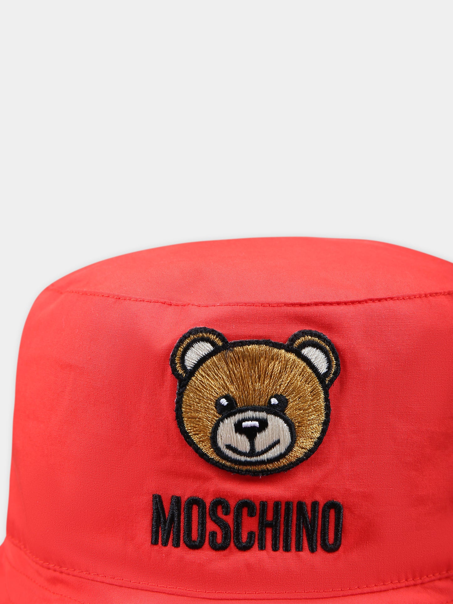 Cloche rossa per neonati con Teddy Bear,Moschino Kids,MNX032 LLA11 50109