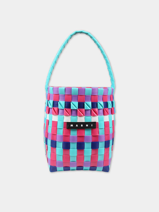 Borsa muticolor per bambina con logo,Marni Kids,M00332 M00IW MW62F 0M847