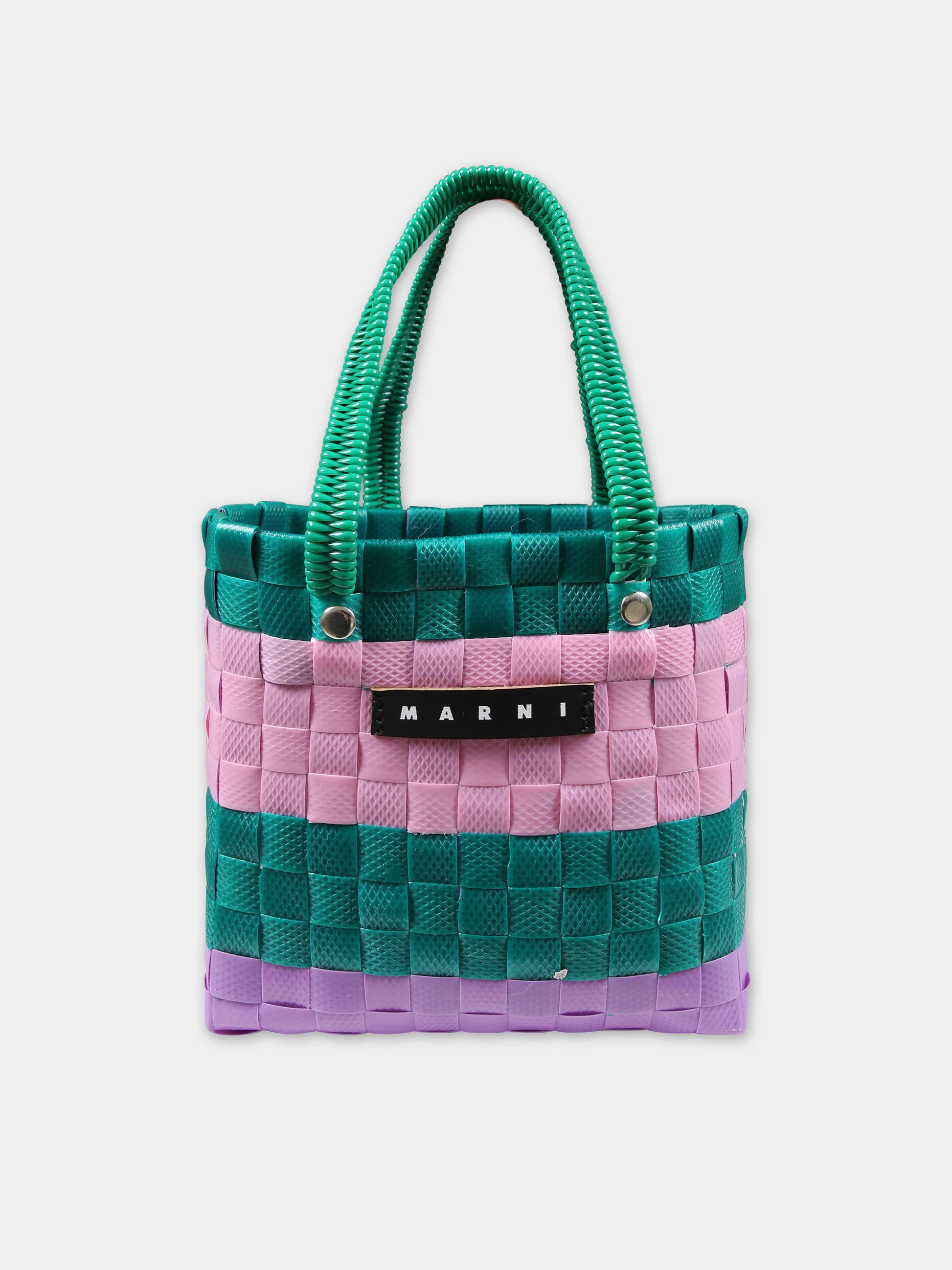 Borsa multicolor per bambina con logo,Marni Kids,M00816 M00IW MW81F 0M535