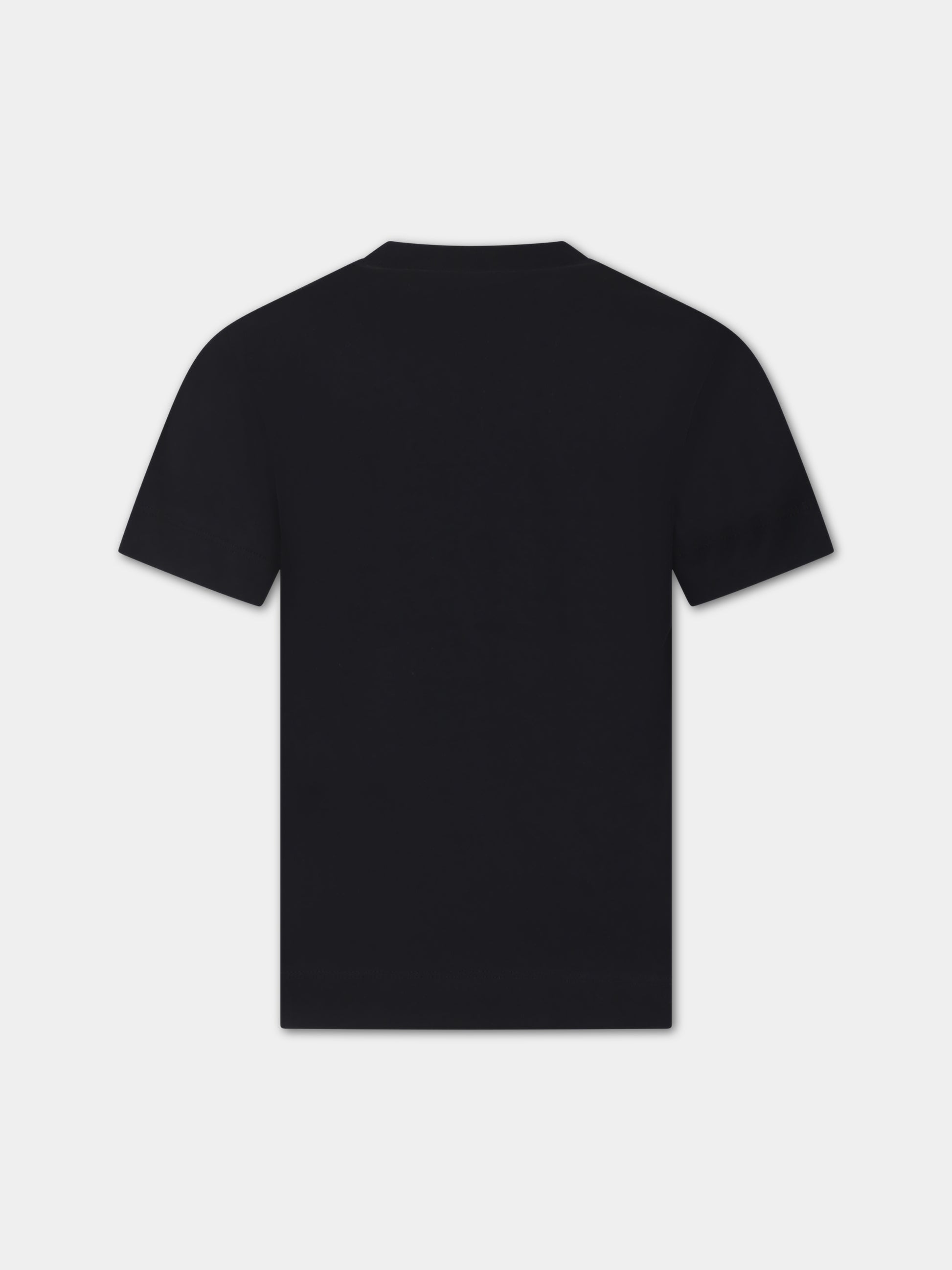 T-shirt nera per bambini con logo,Marni Kids,M002MV M00HZ MT135U 0M900