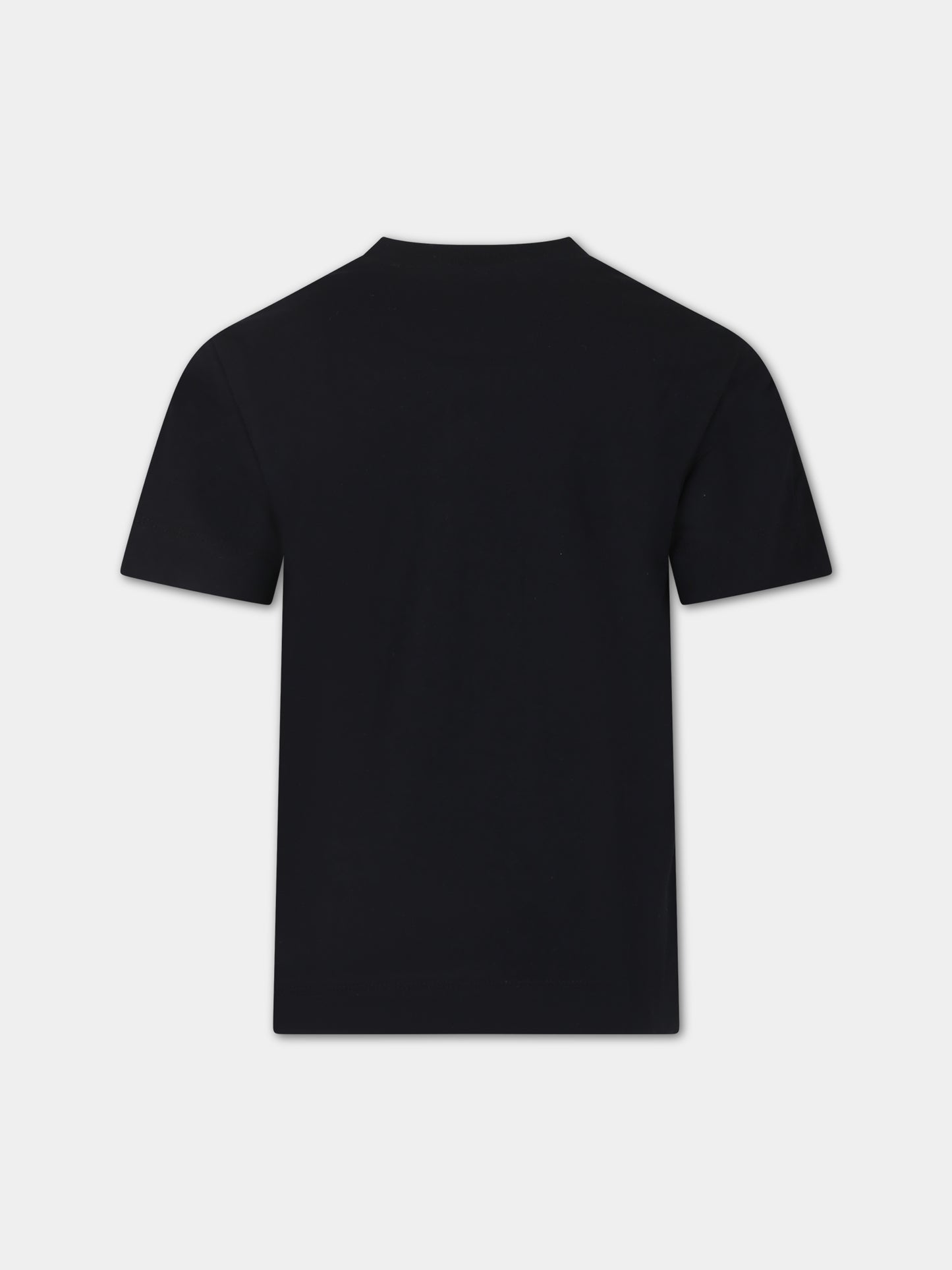 T-shirt nera per bambini con logo,Marni Kids,M01069 M00L9 MT172U 0M900