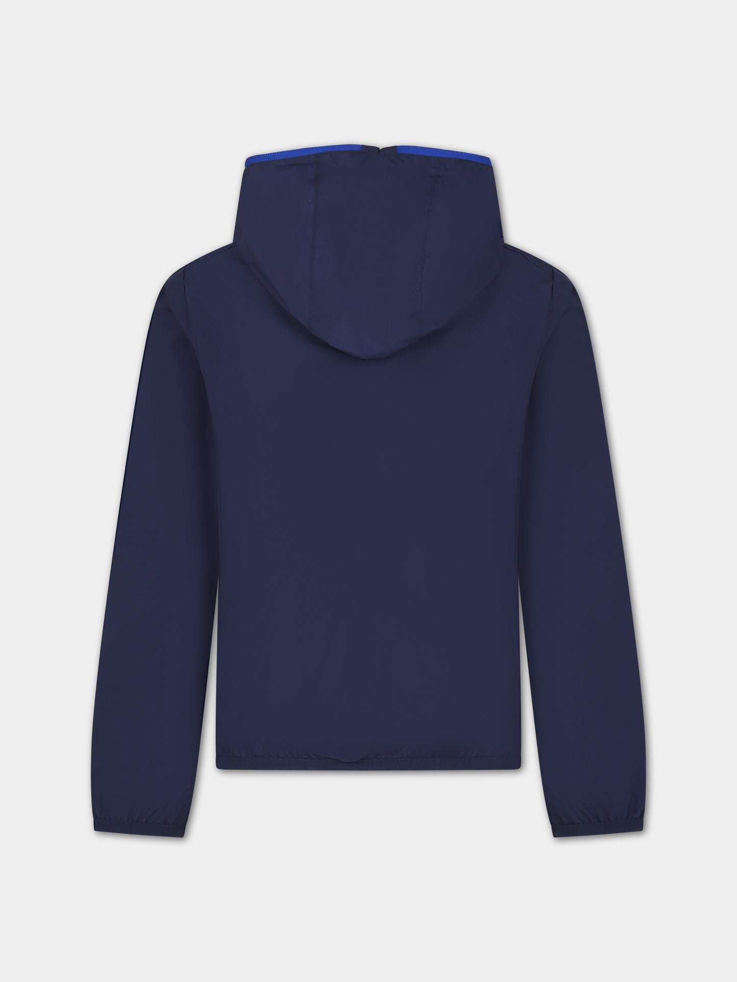 Giacca a vento Noel blu per bambino con logo,Save The Duck Kids,J37320X WIND18 90000