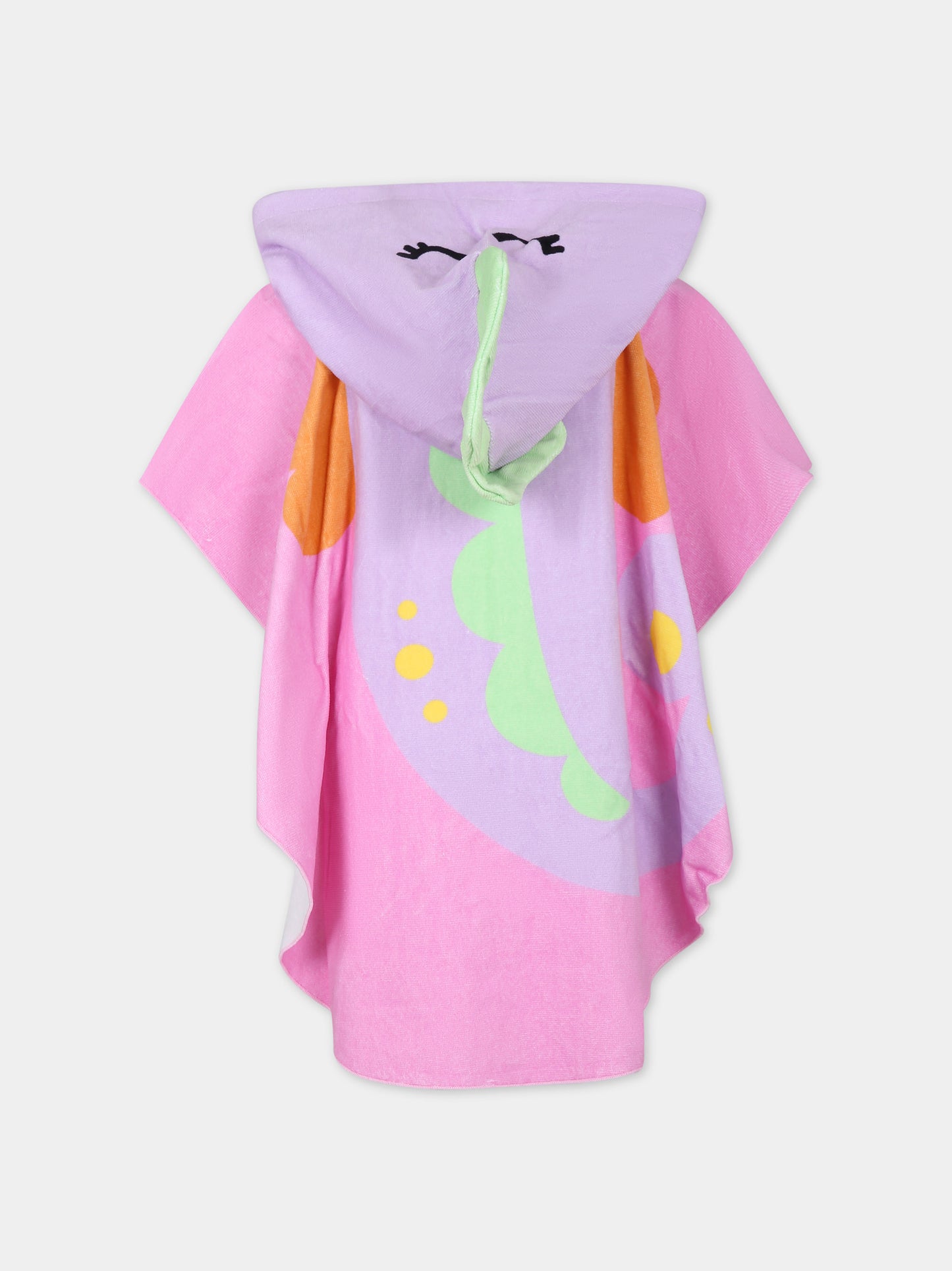 Accappatoio rosa per bambina con drago,Stella Mccartney Kids,TUCC00 Z0163 50G