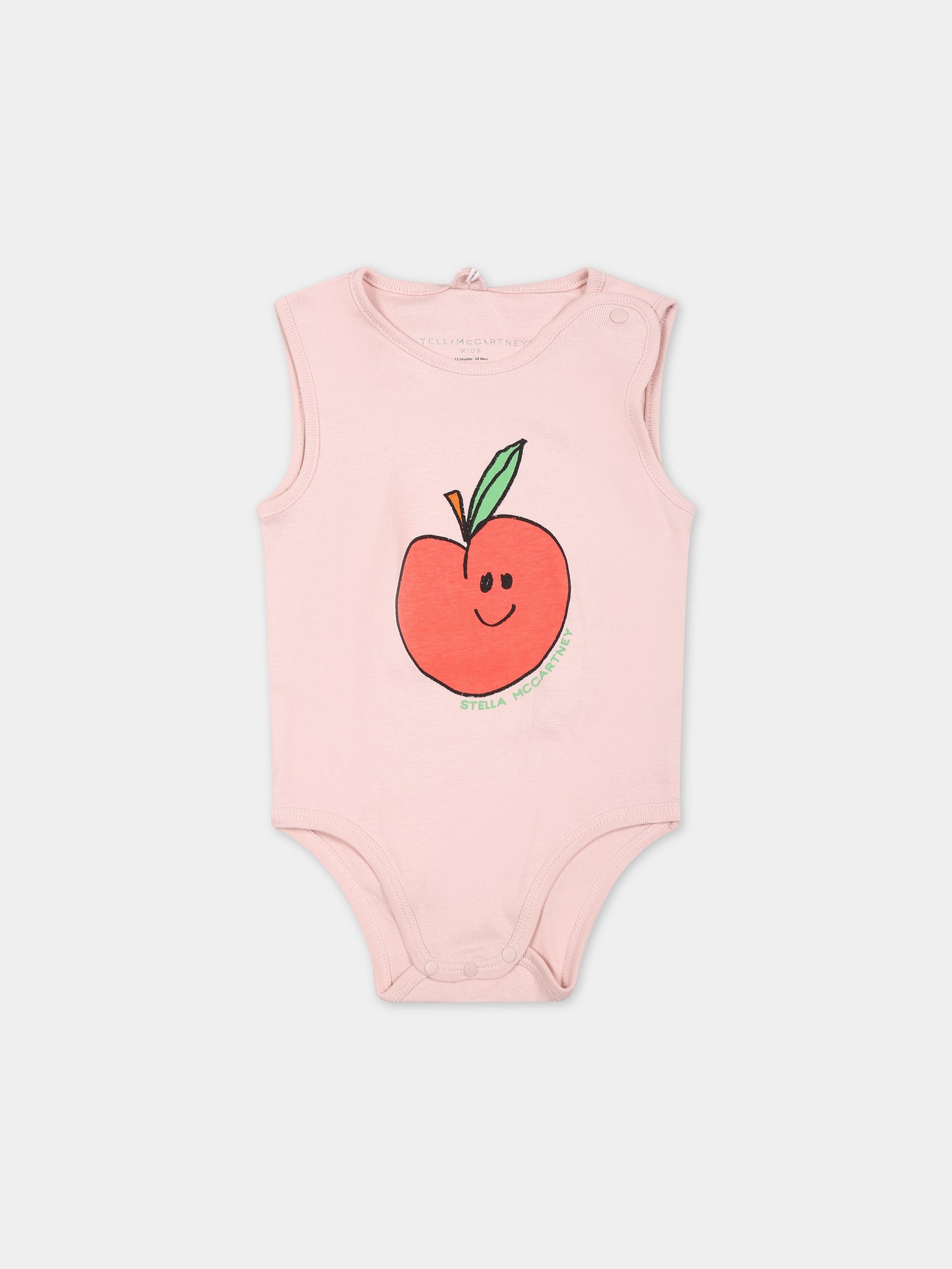 Set body multicolor per neonata con mele,Stella Mccartney Kids,TUB009 Z1784 704MC