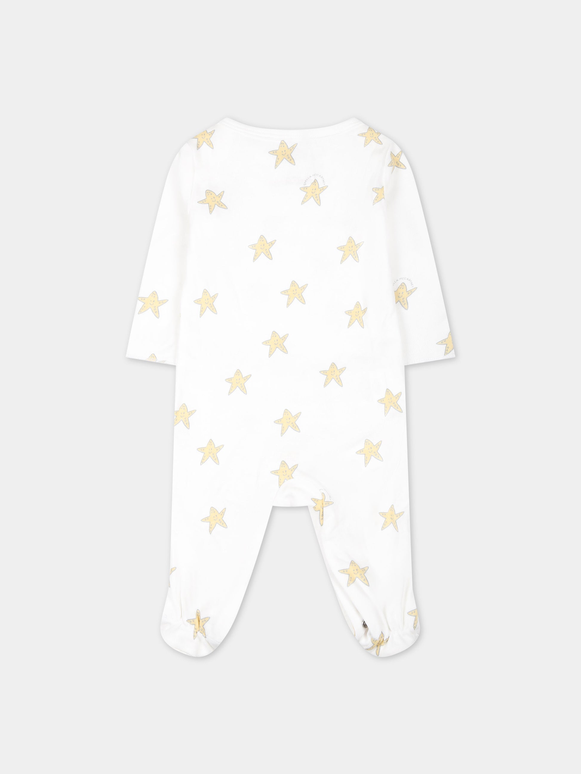 Set tutine avorio per neonati con stelle marine,Stella Mccartney Kids,TUB529 Z1788 101MC