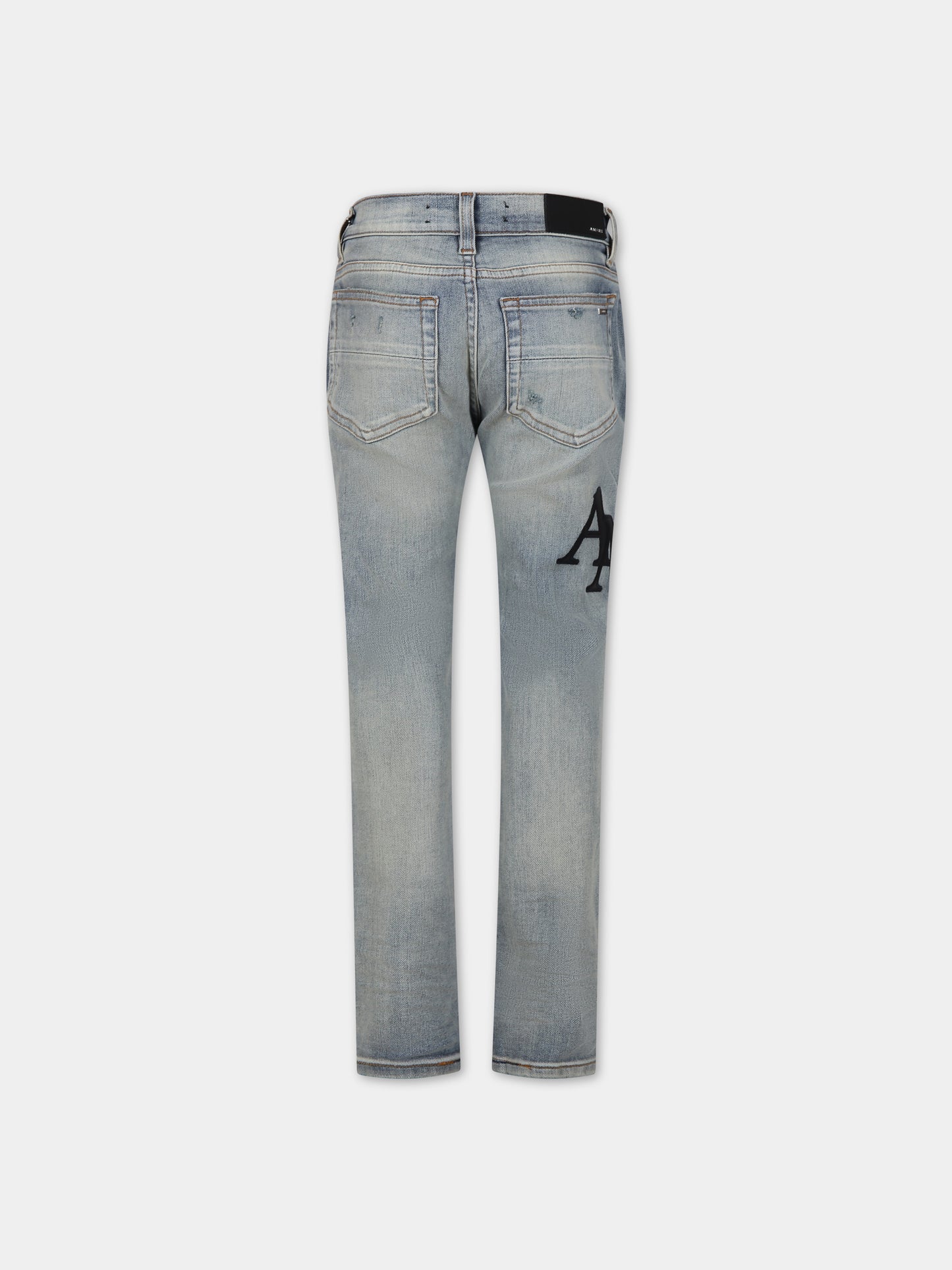 Jeans celesti per bambini con logo,Amiri,PS24KSD003 765