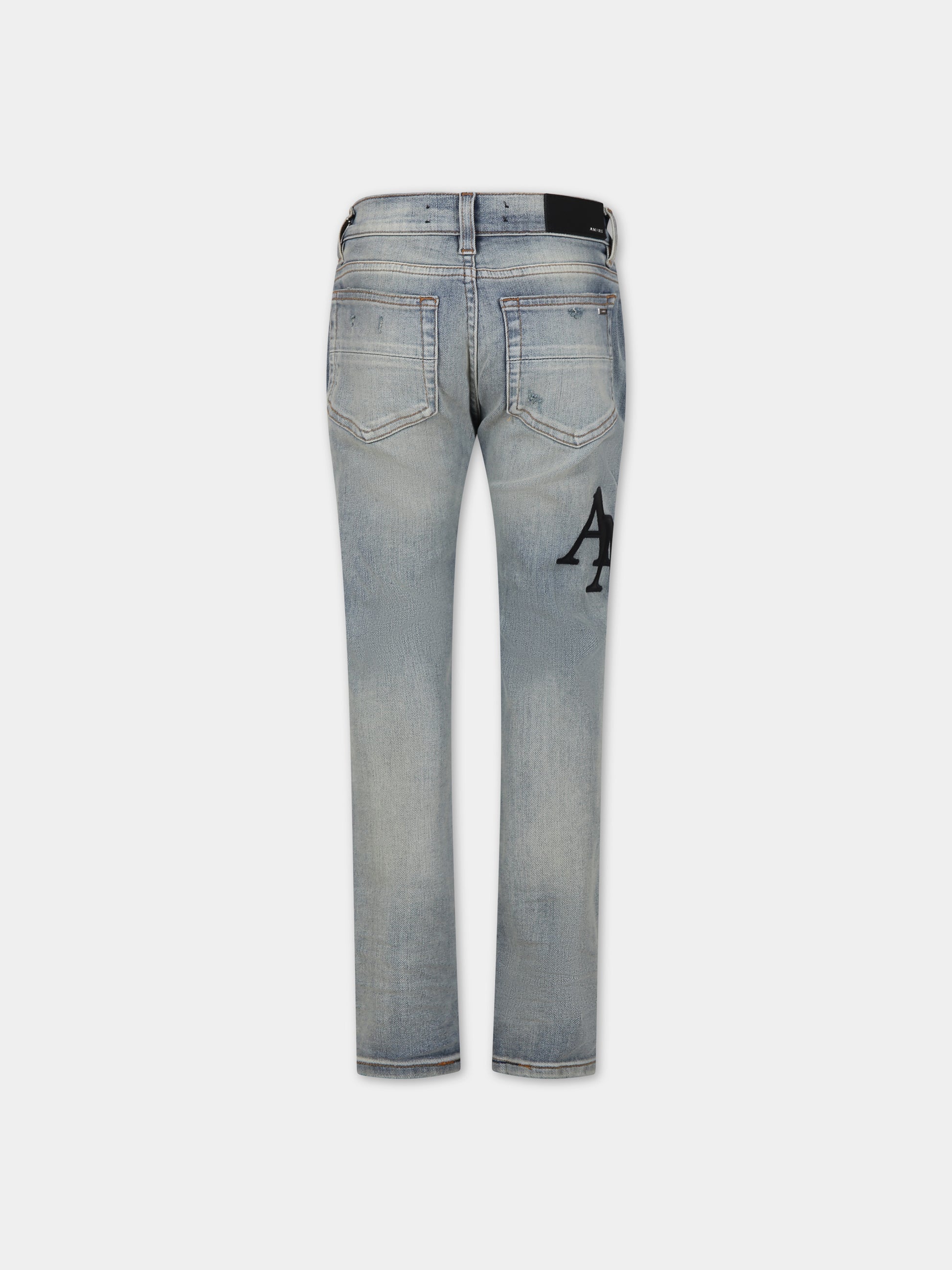 Jeans celesti per bambini con logo,Amiri,PS24KSD003 765